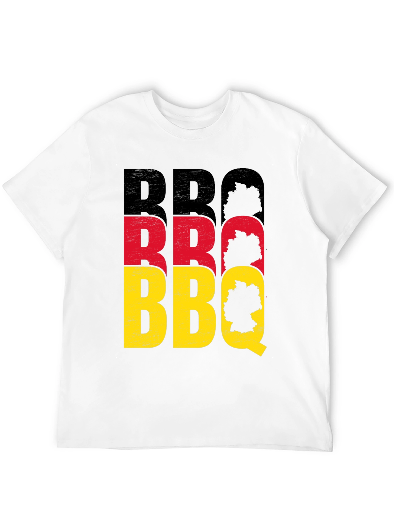 German BBQ T-Shirt - Black Crew Neck