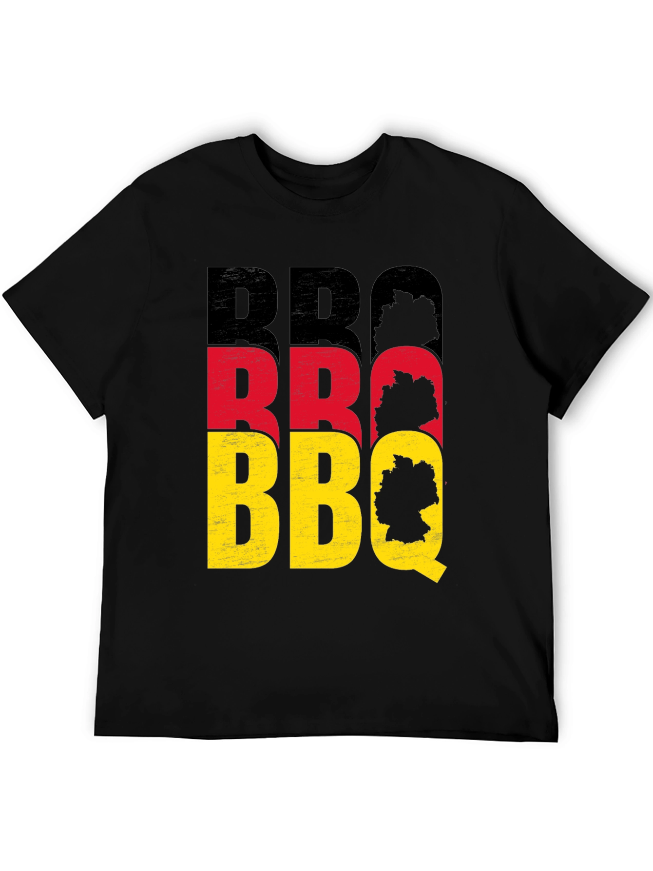 German BBQ T-Shirt - Black Crew Neck