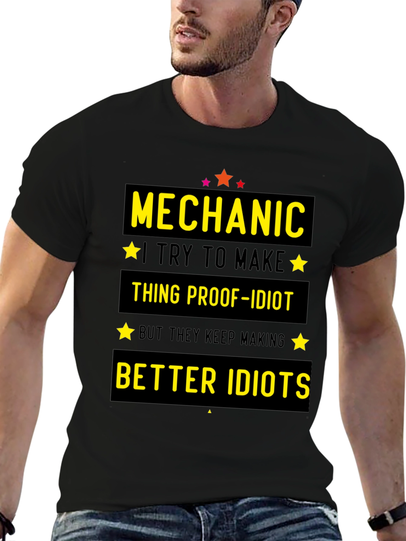 Mechanic Idiot-Proof Funny T-Shirt