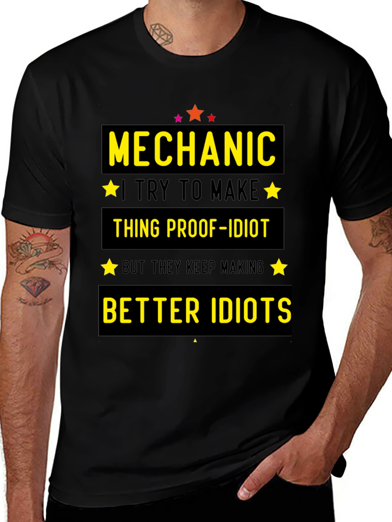 Mechanic Idiot-Proof Funny T-Shirt
