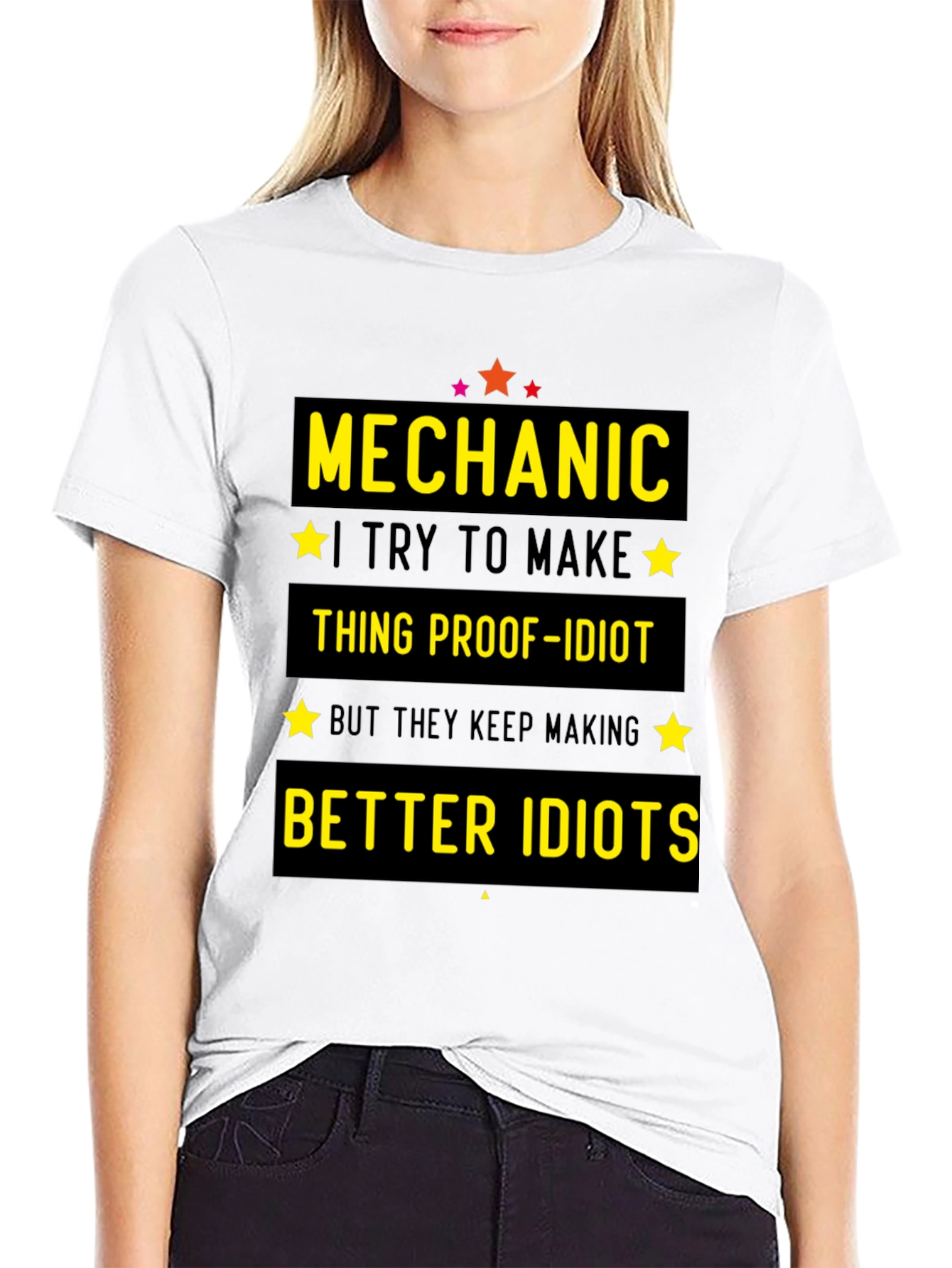 Mechanic Idiot-Proof Funny T-Shirt