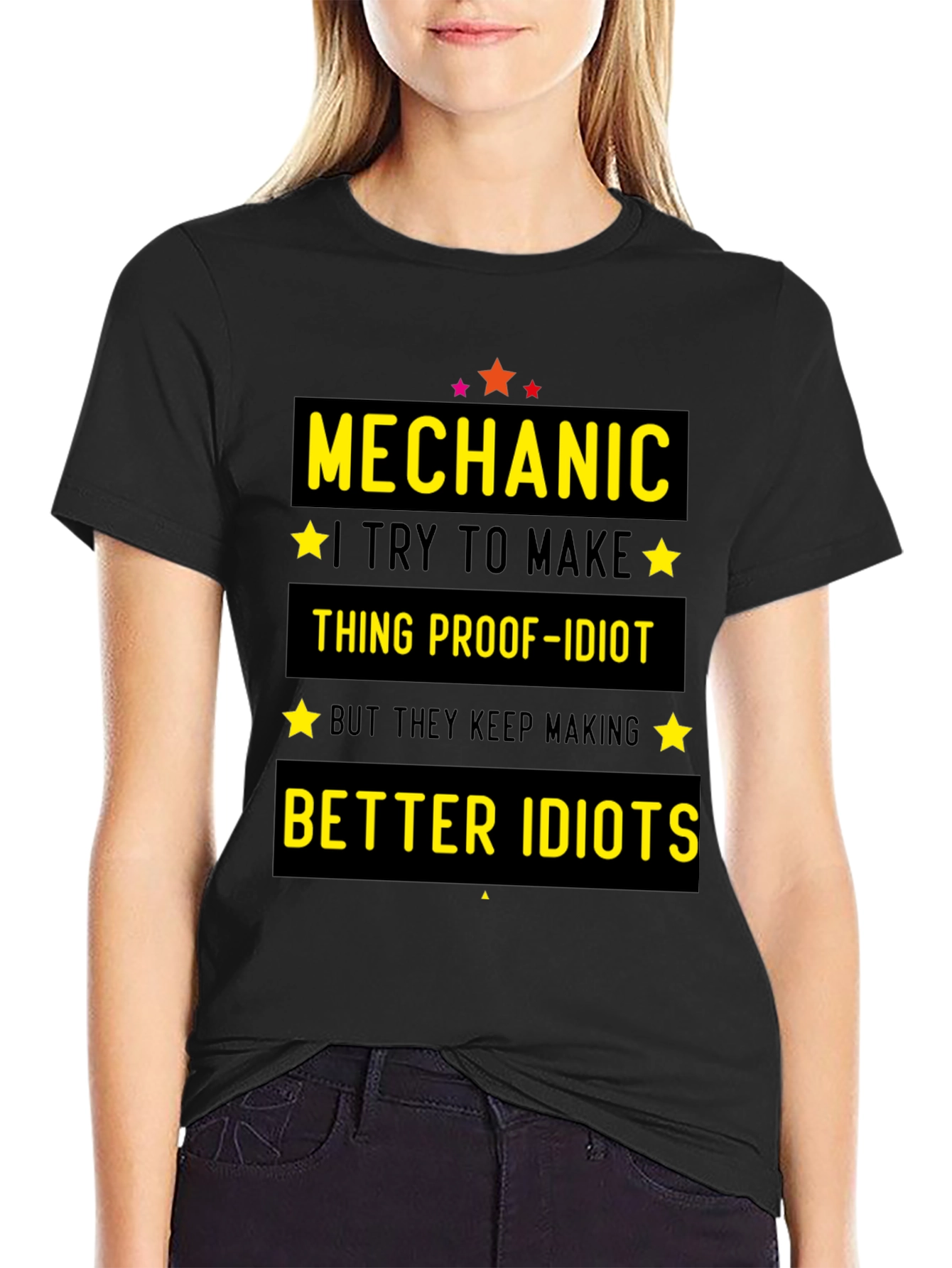 Mechanic Idiot-Proof Funny T-Shirt