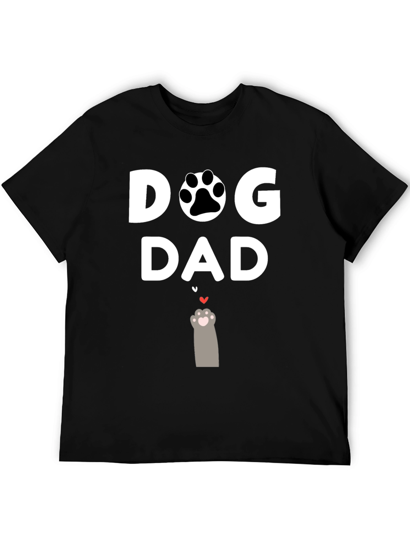 Dog Dad T-Shirt - Paw Print Graphic Tee