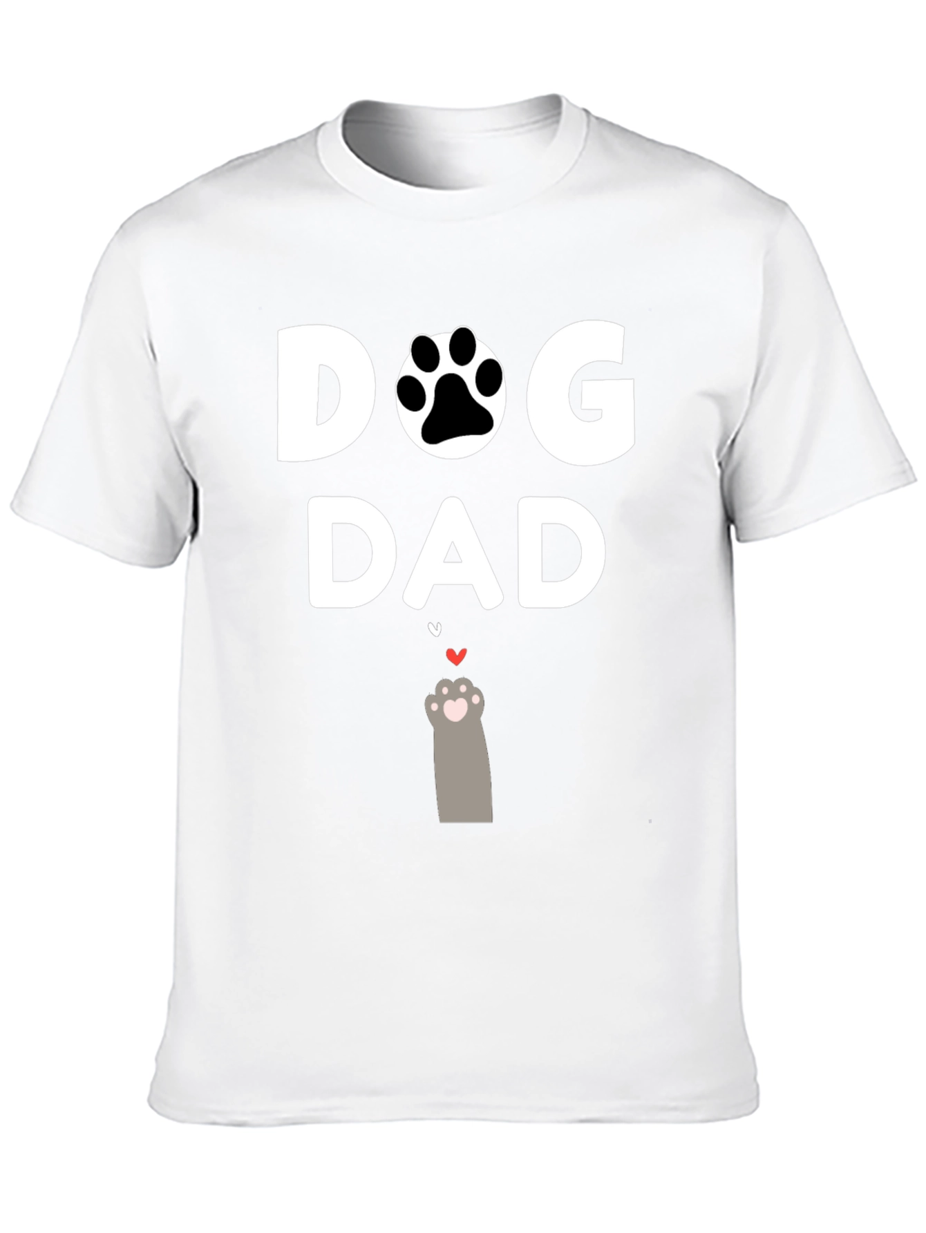 Dog Dad T-Shirt - Paw Print Graphic Tee