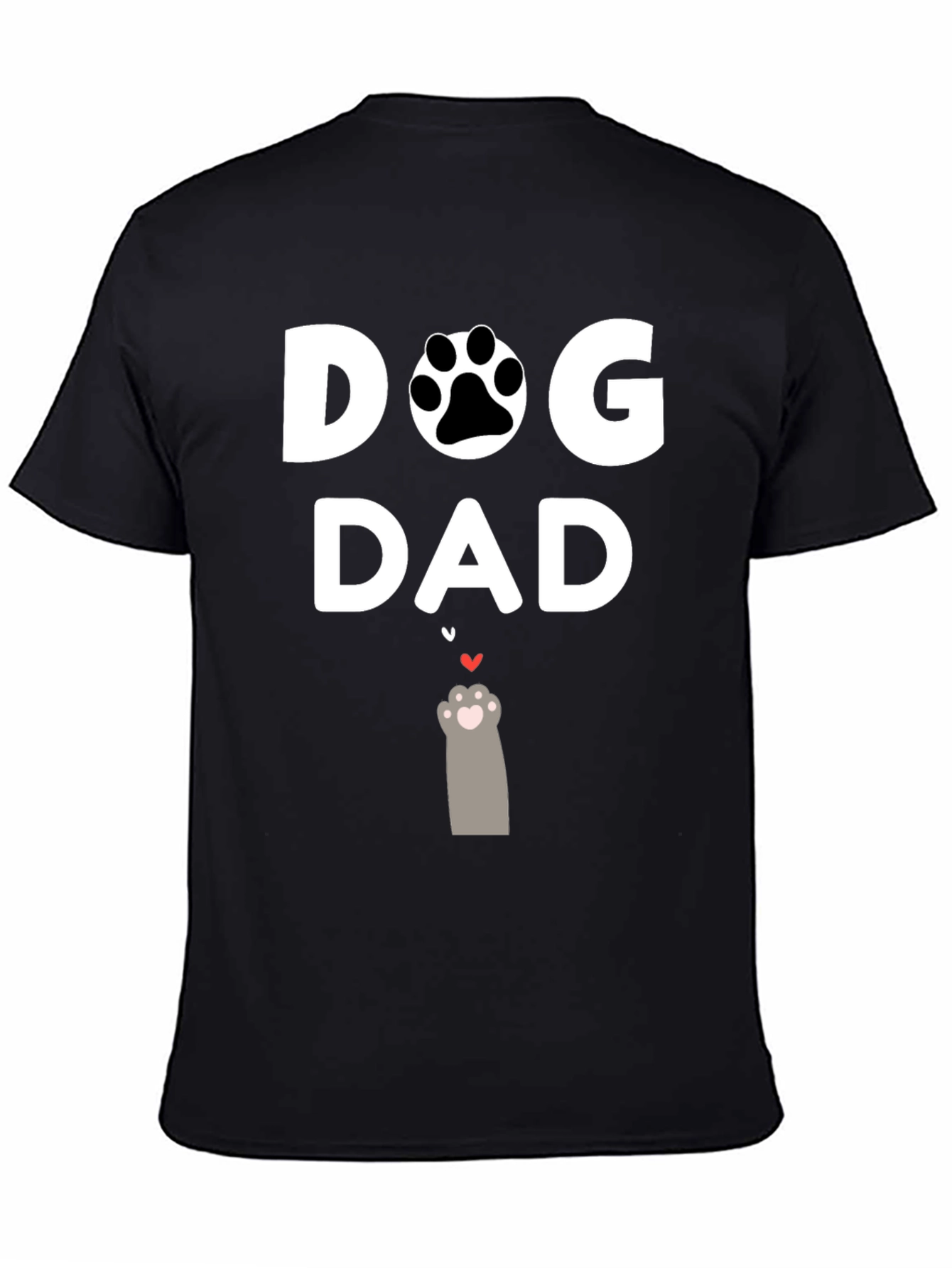 Dog Dad T-Shirt - Paw Print Graphic Tee