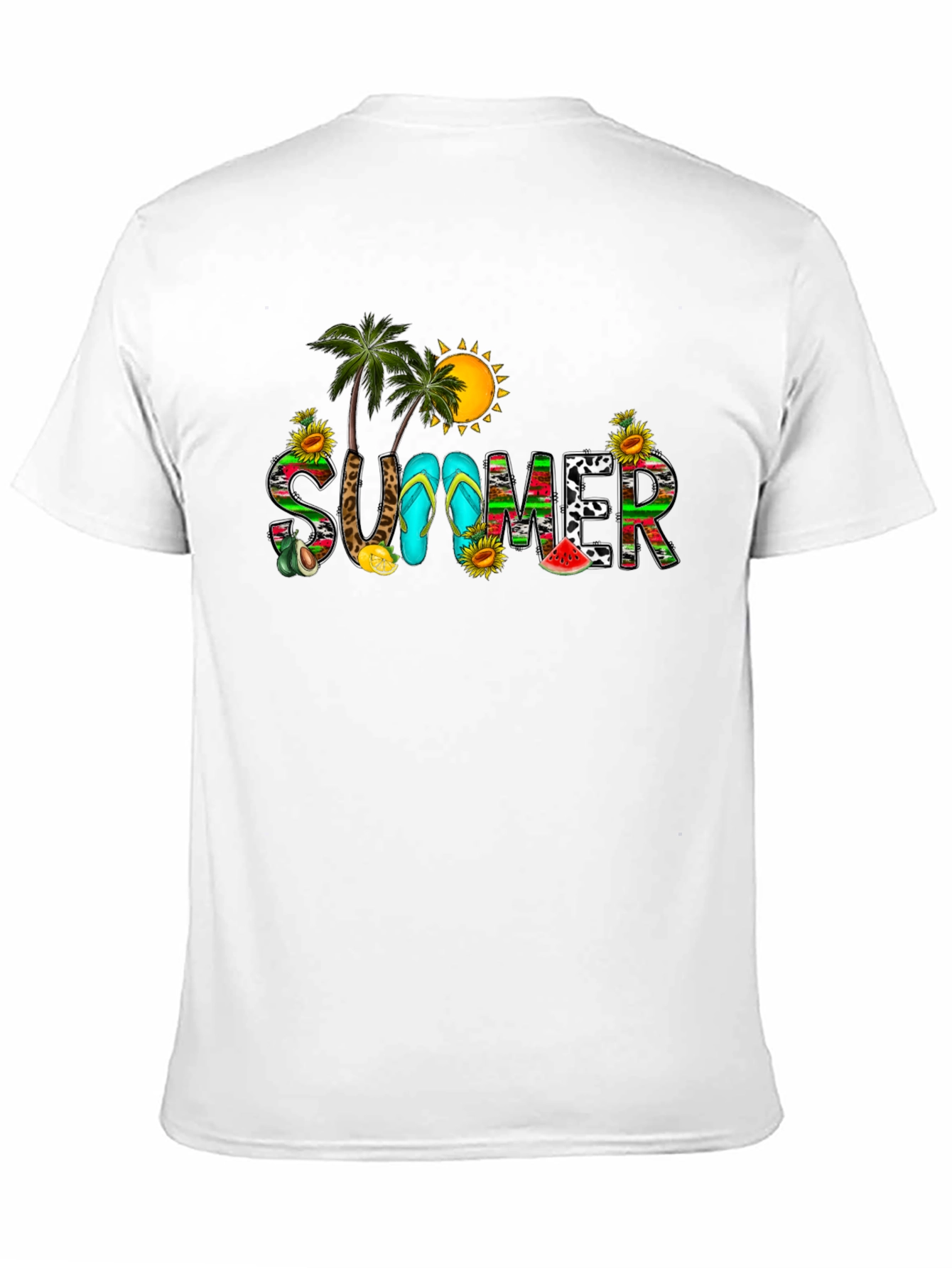 Summer Graphic Black T-Shirt