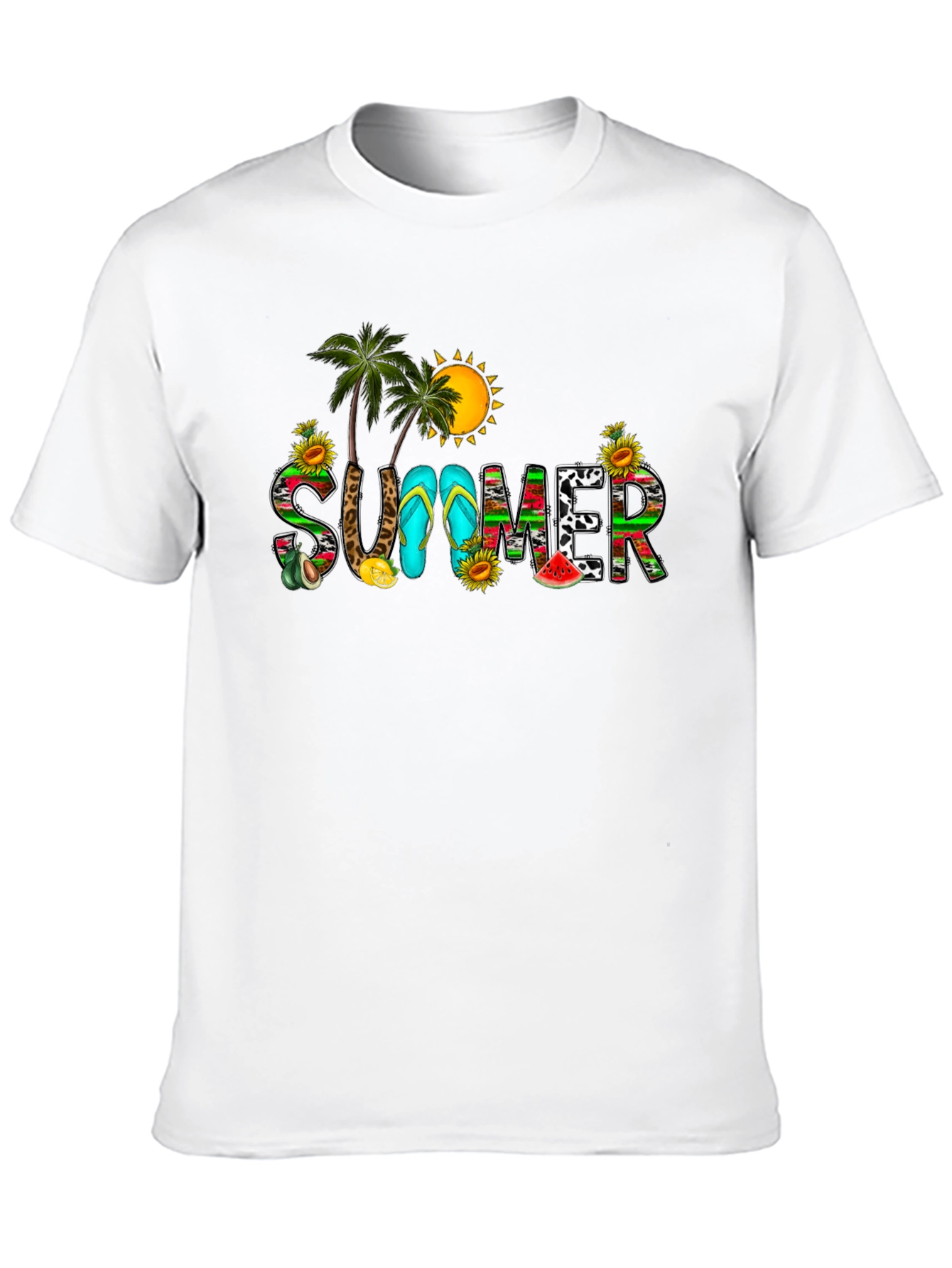 Summer Graphic Black T-Shirt