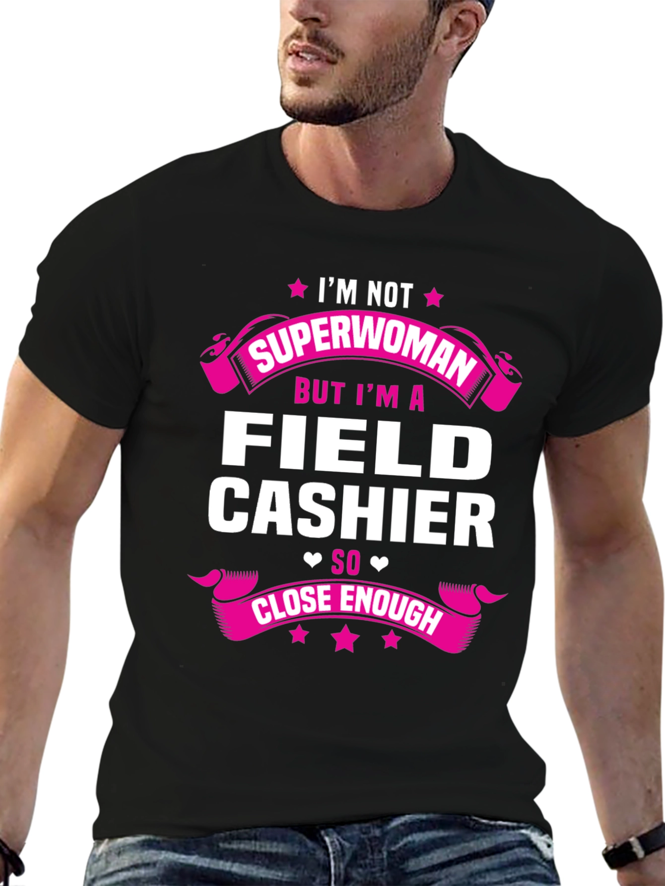 Field Cashier Superwoman T-Shirt - Funny Job Pride Tee