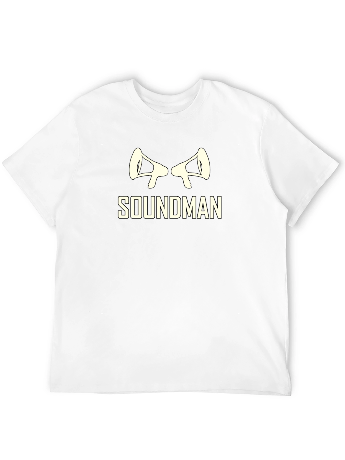 Soundman Graphic Tee - Black Cotton T-Shirt