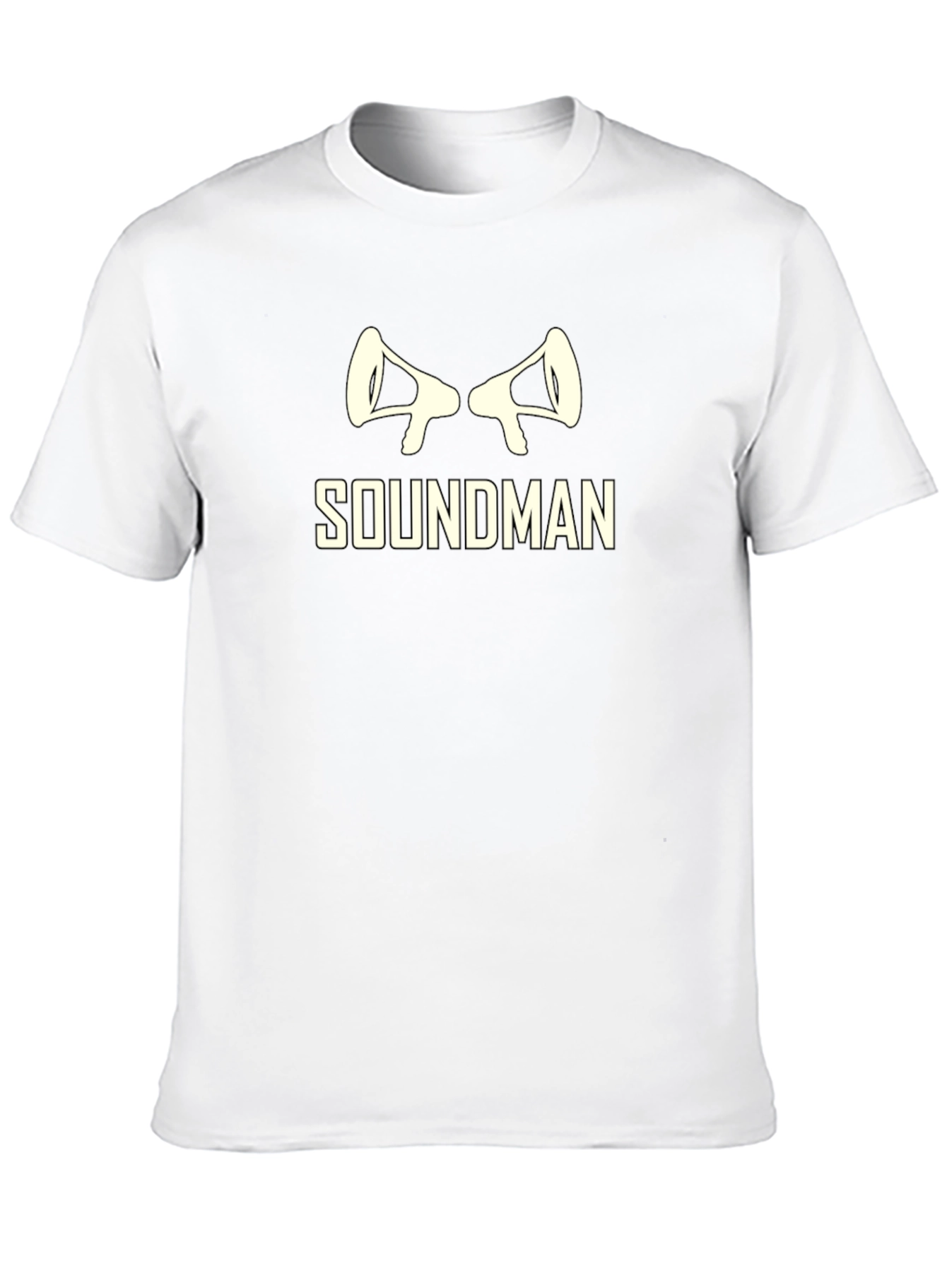 Soundman Graphic Tee - Black Cotton T-Shirt