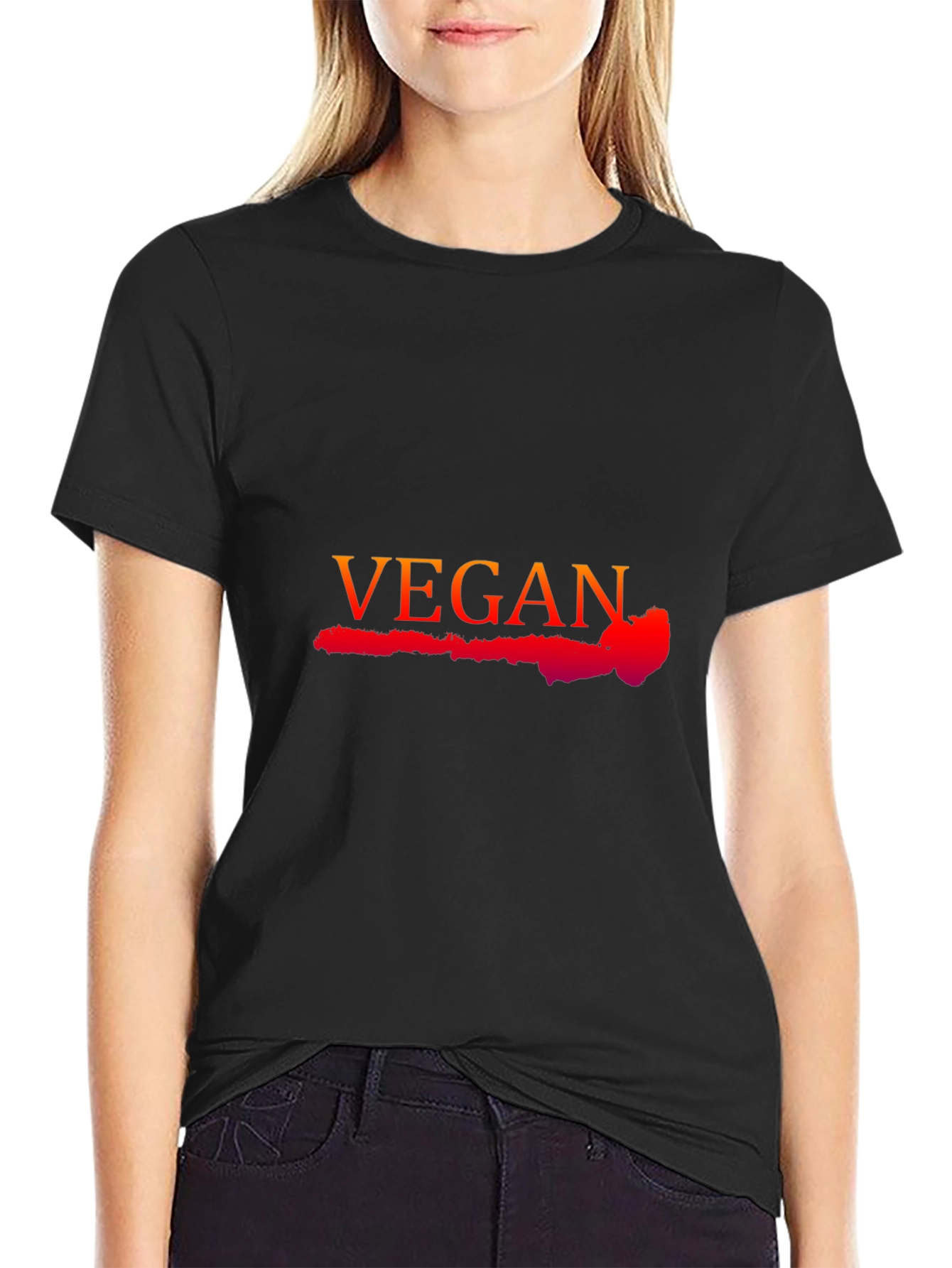 Vegan T-Shirt - Stylish Black Tee