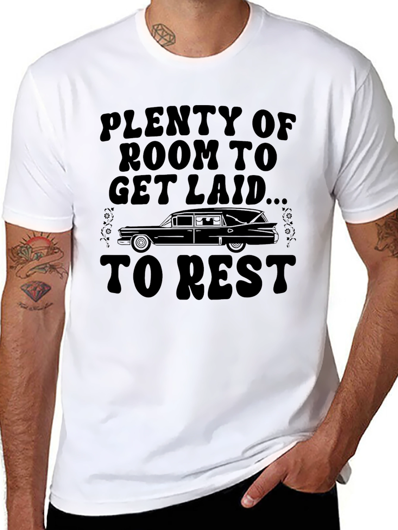Plenty of Room Hearse Graphic T-Shirt