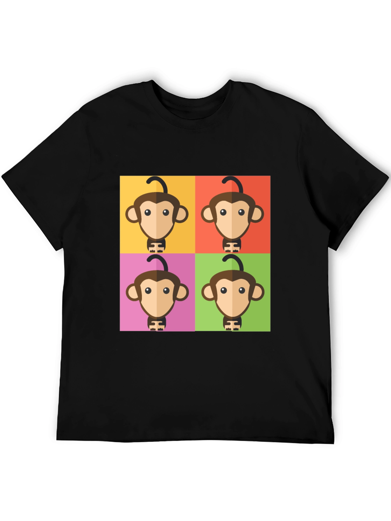Pop Art Monkey Graphic T-Shirt