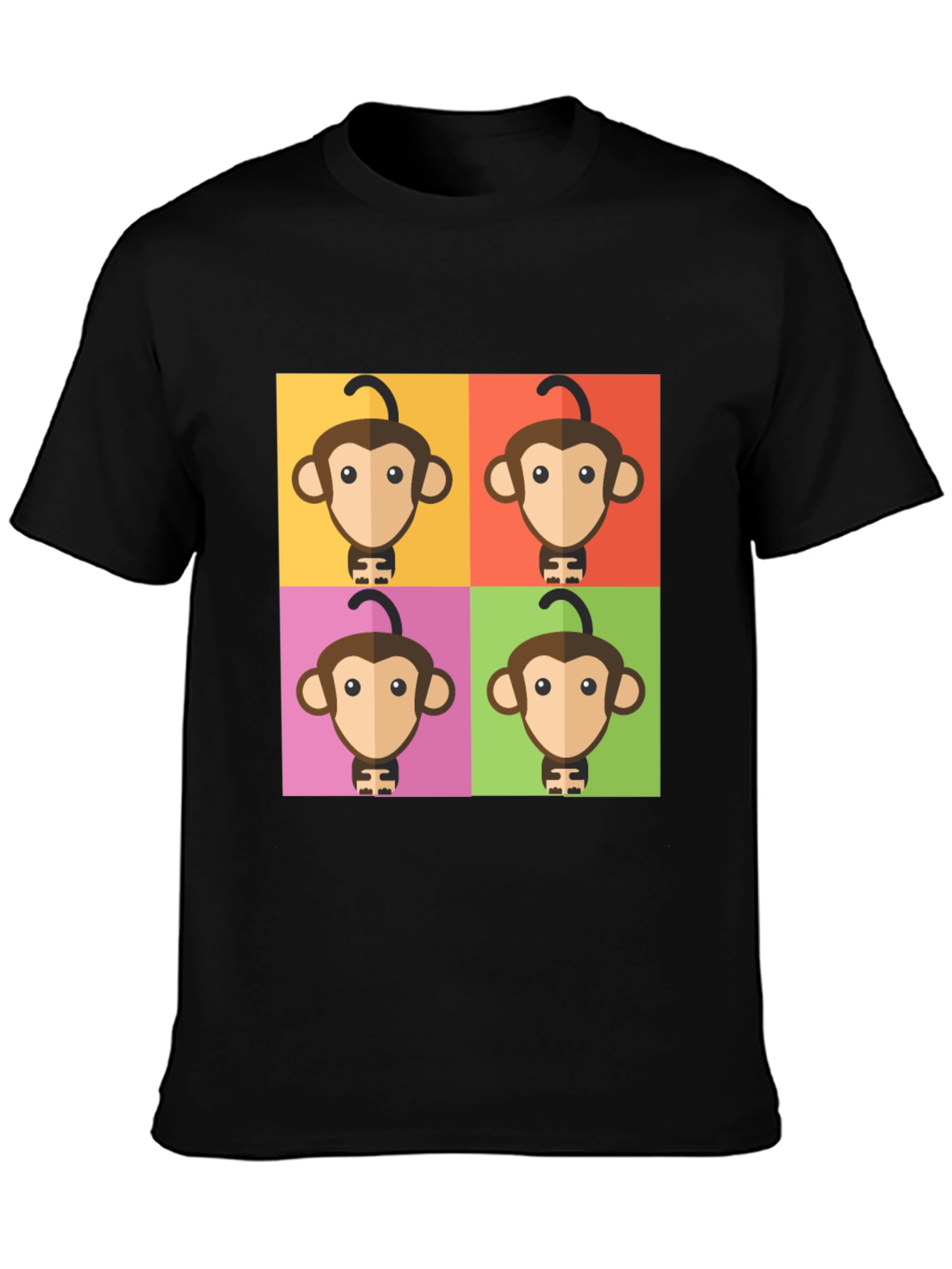 Pop Art Monkey Graphic T-Shirt
