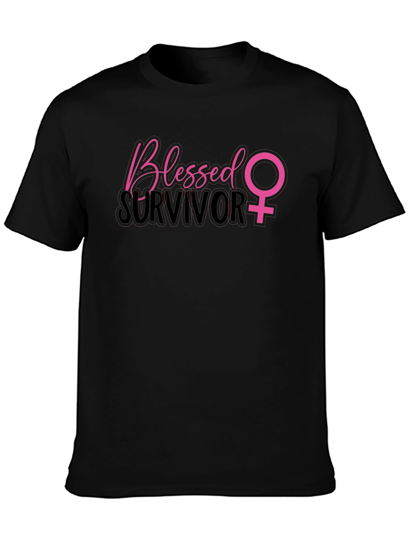 Blessed Survivor T-Shirt - Breast Cancer Awareness