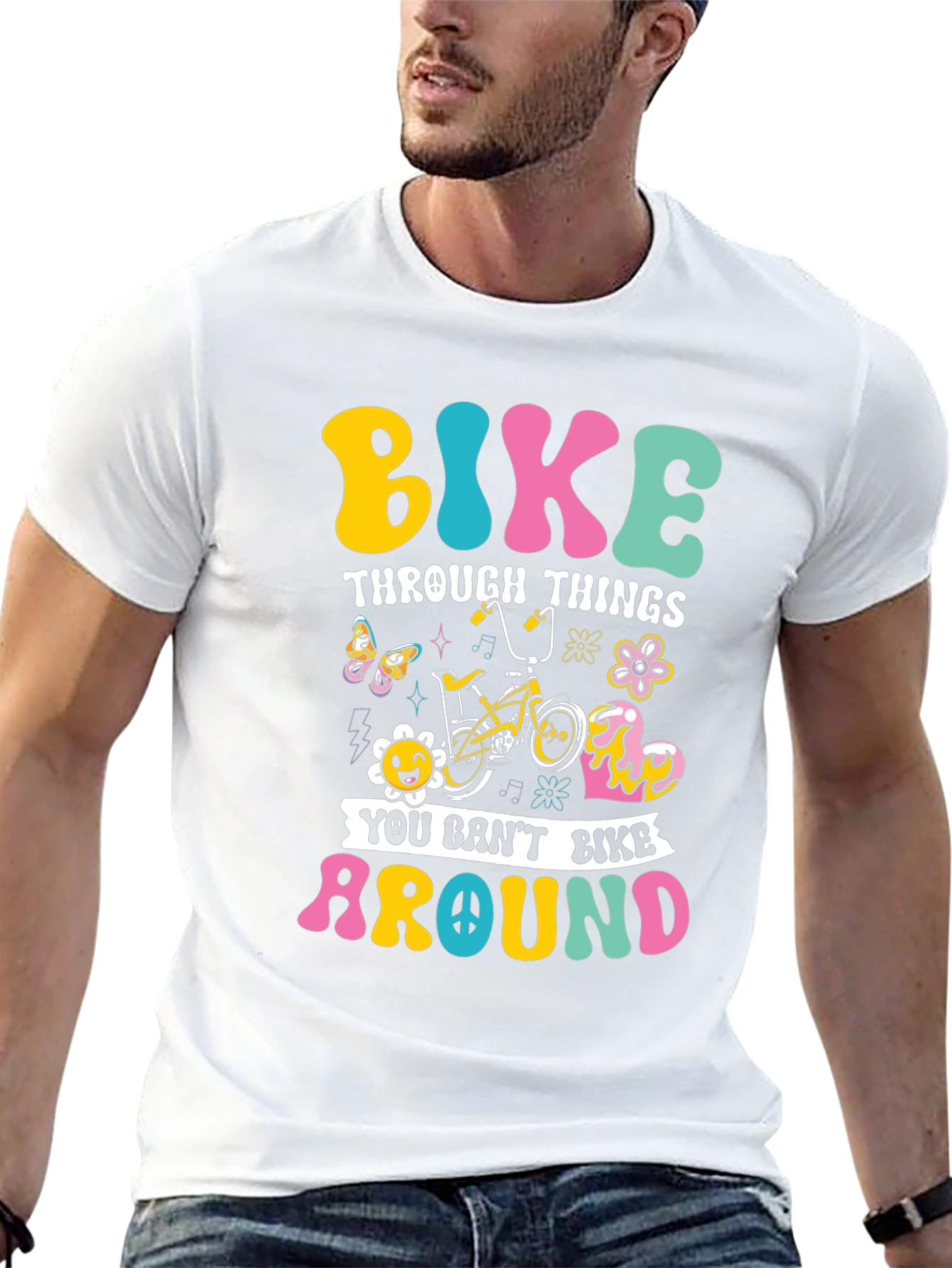 Bike Through Things Graphic Tee