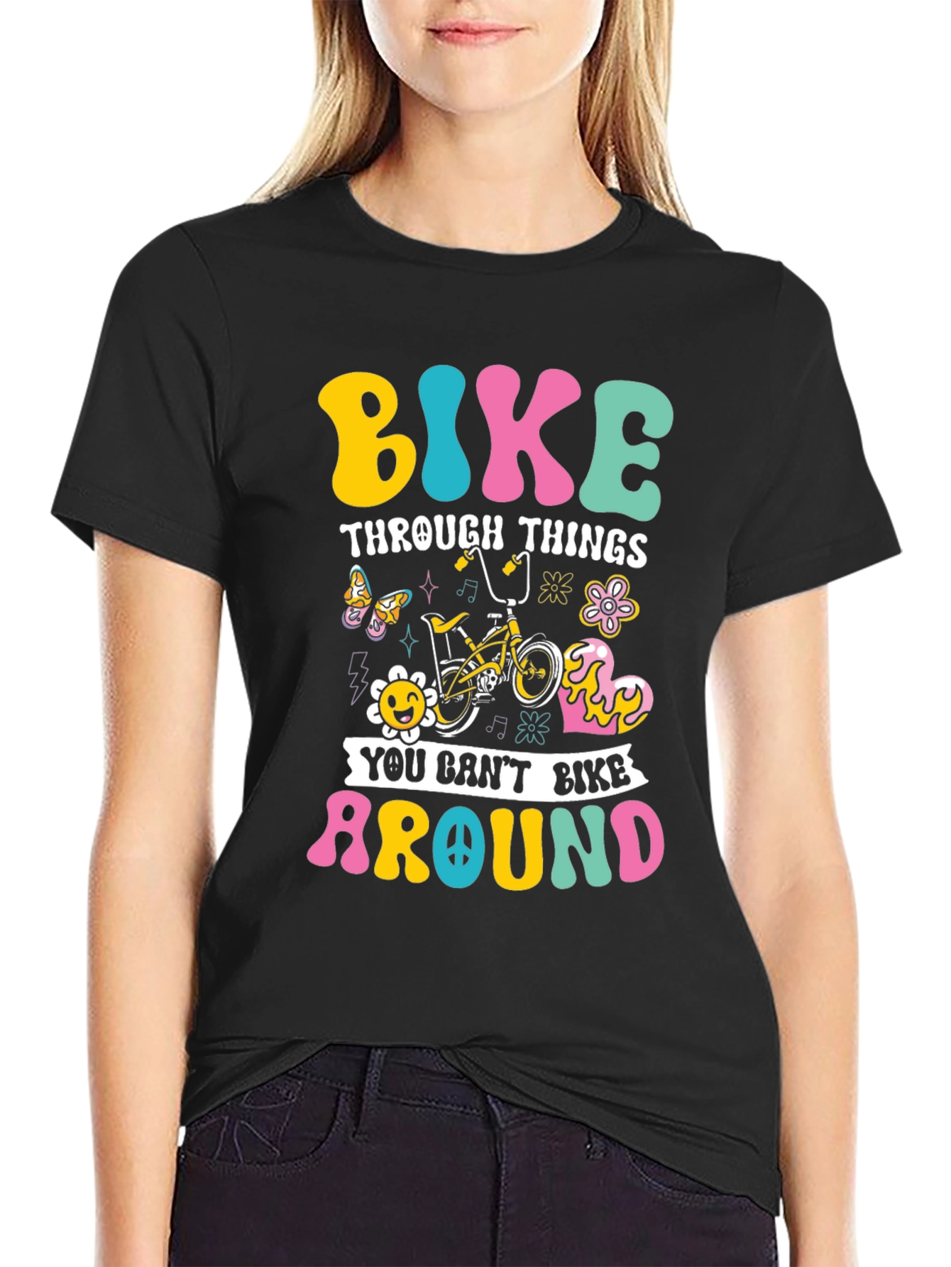 Bike Through Things Graphic Tee