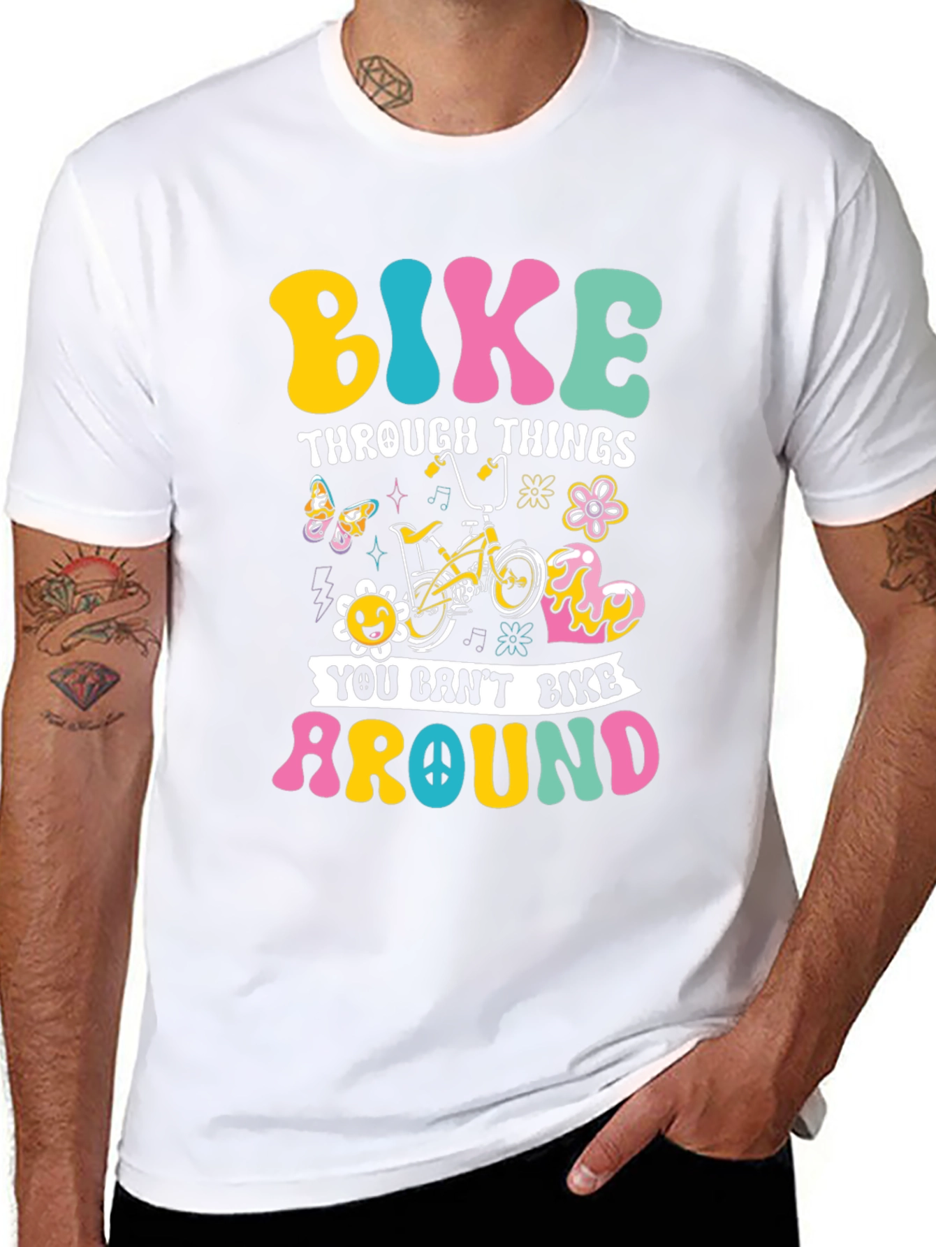 Bike Through Things Graphic Tee