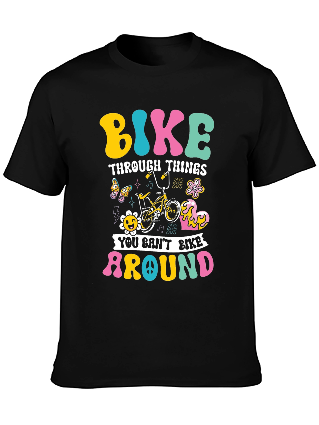 Bike Through Things Graphic Tee