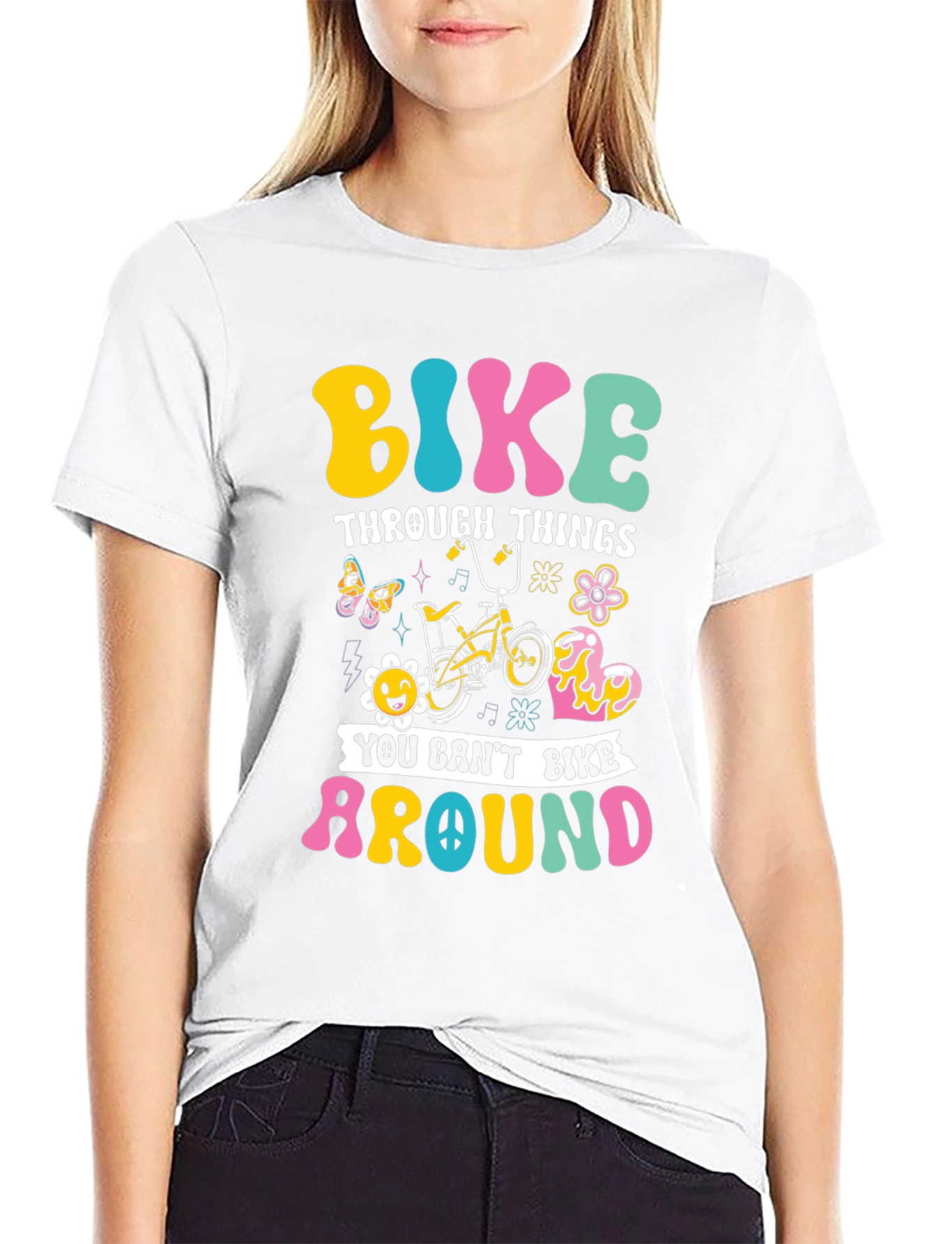 Bike Through Things Graphic Tee