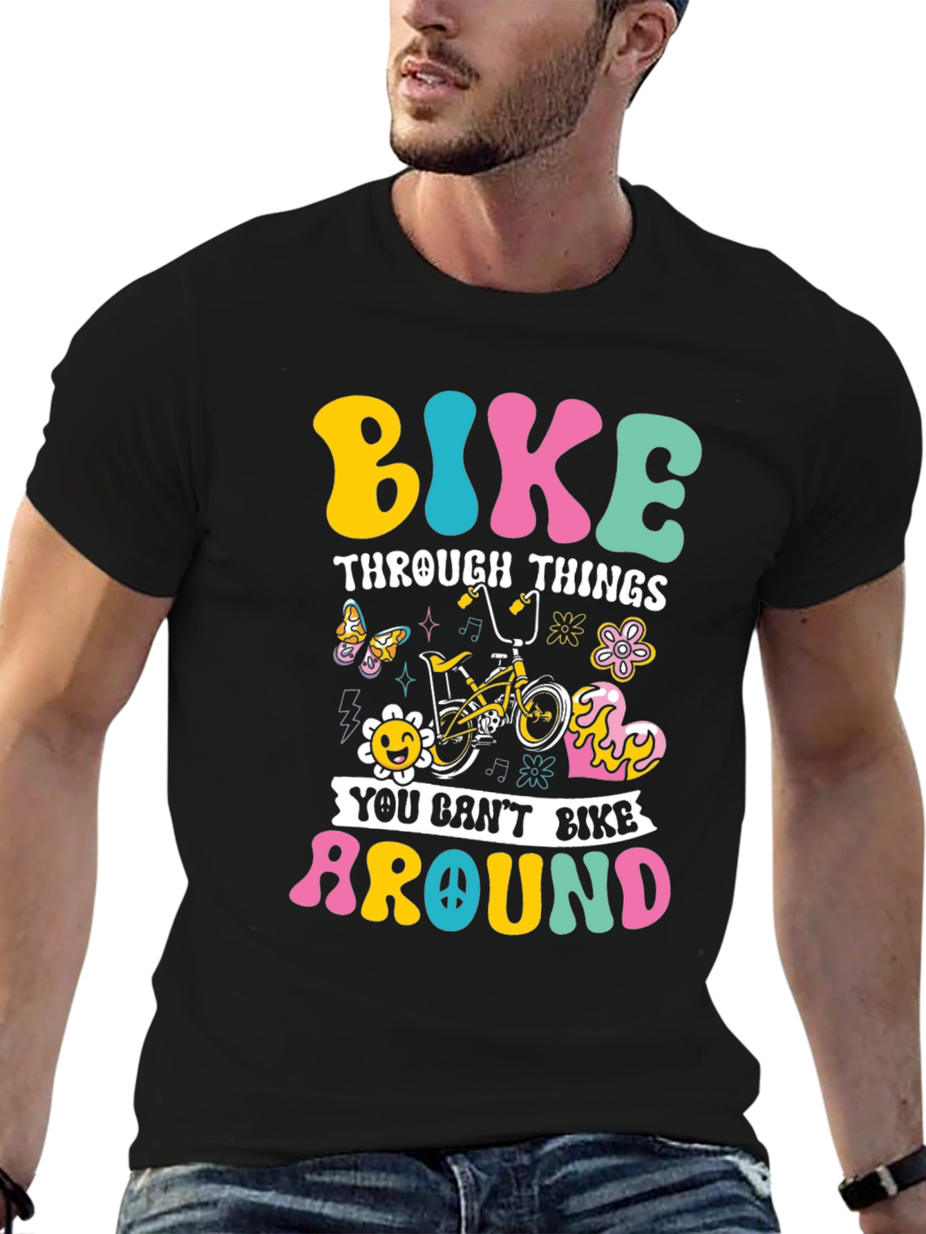 Bike Through Things Graphic Tee