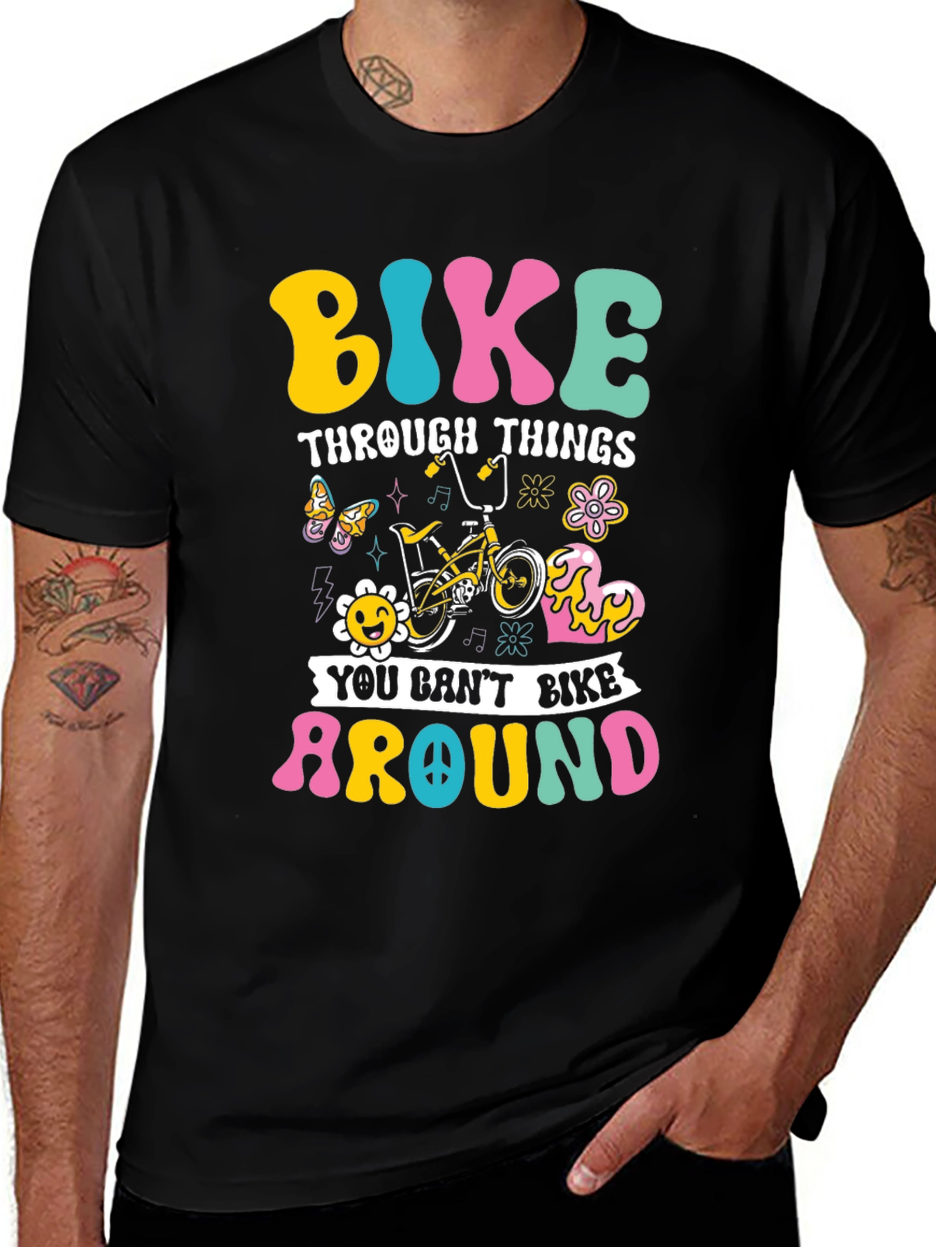 Bike Through Things Graphic Tee