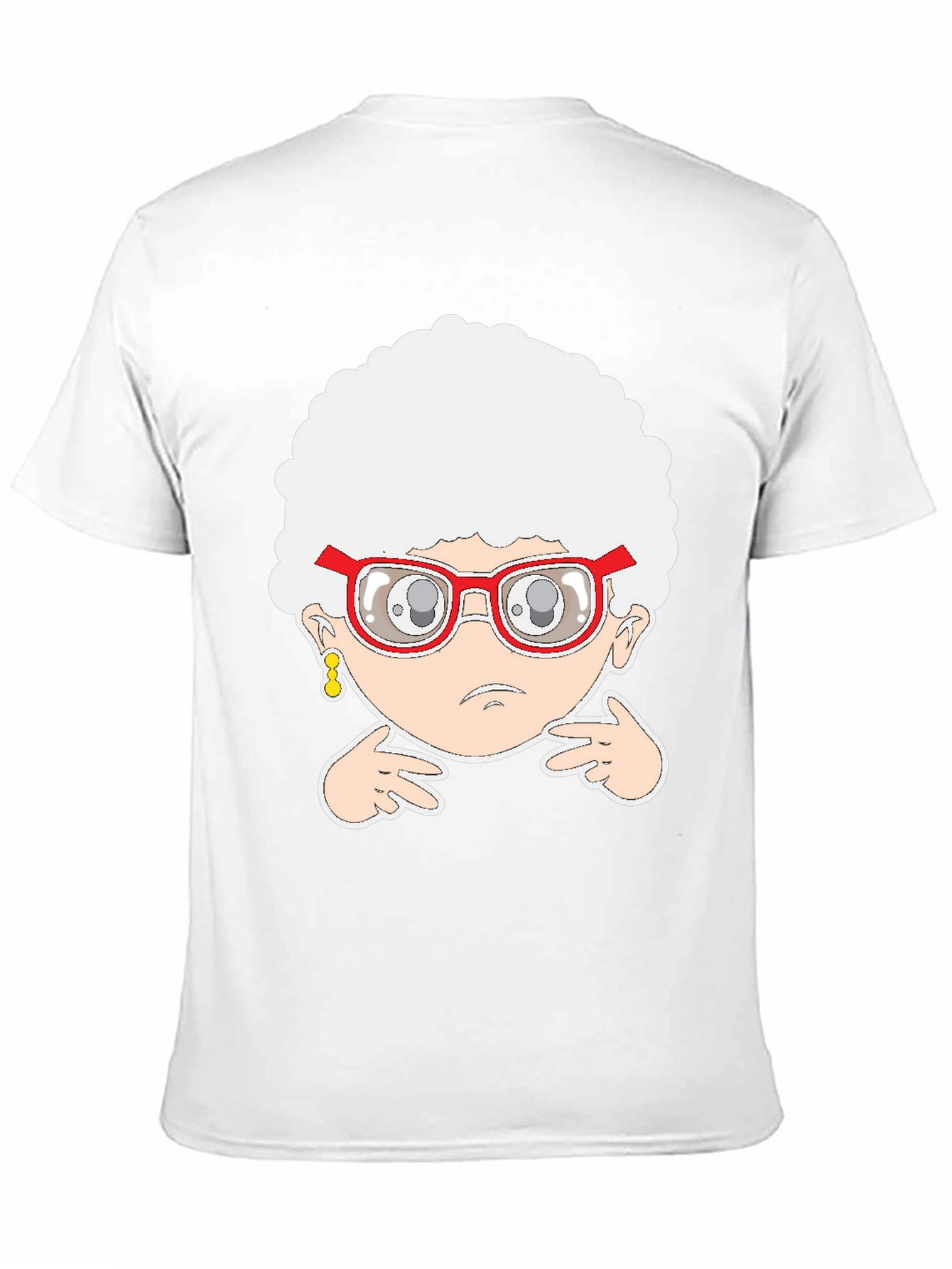 Funny Cartoon Grandma Graphic T-Shirt