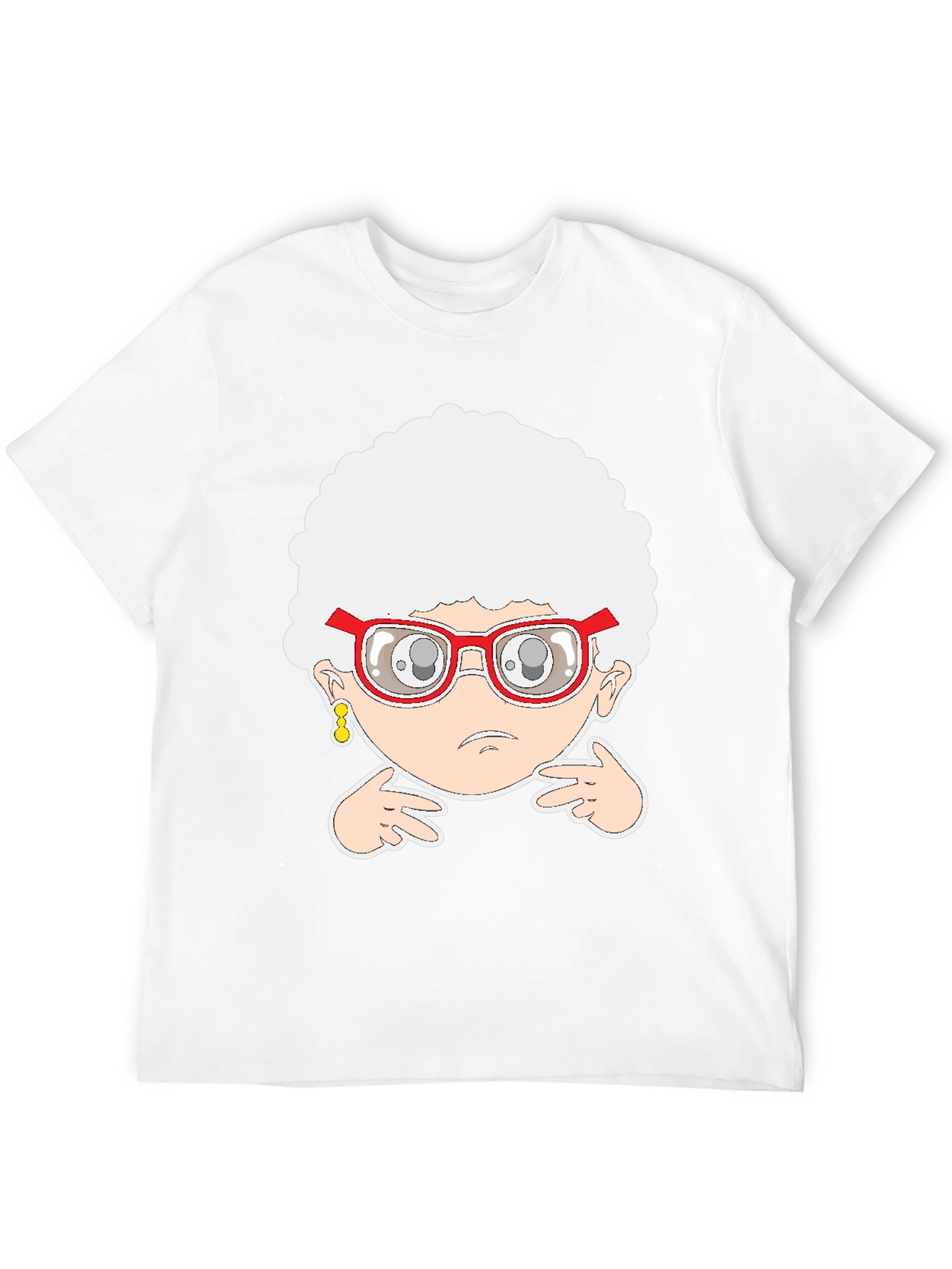 Funny Cartoon Grandma Graphic T-Shirt