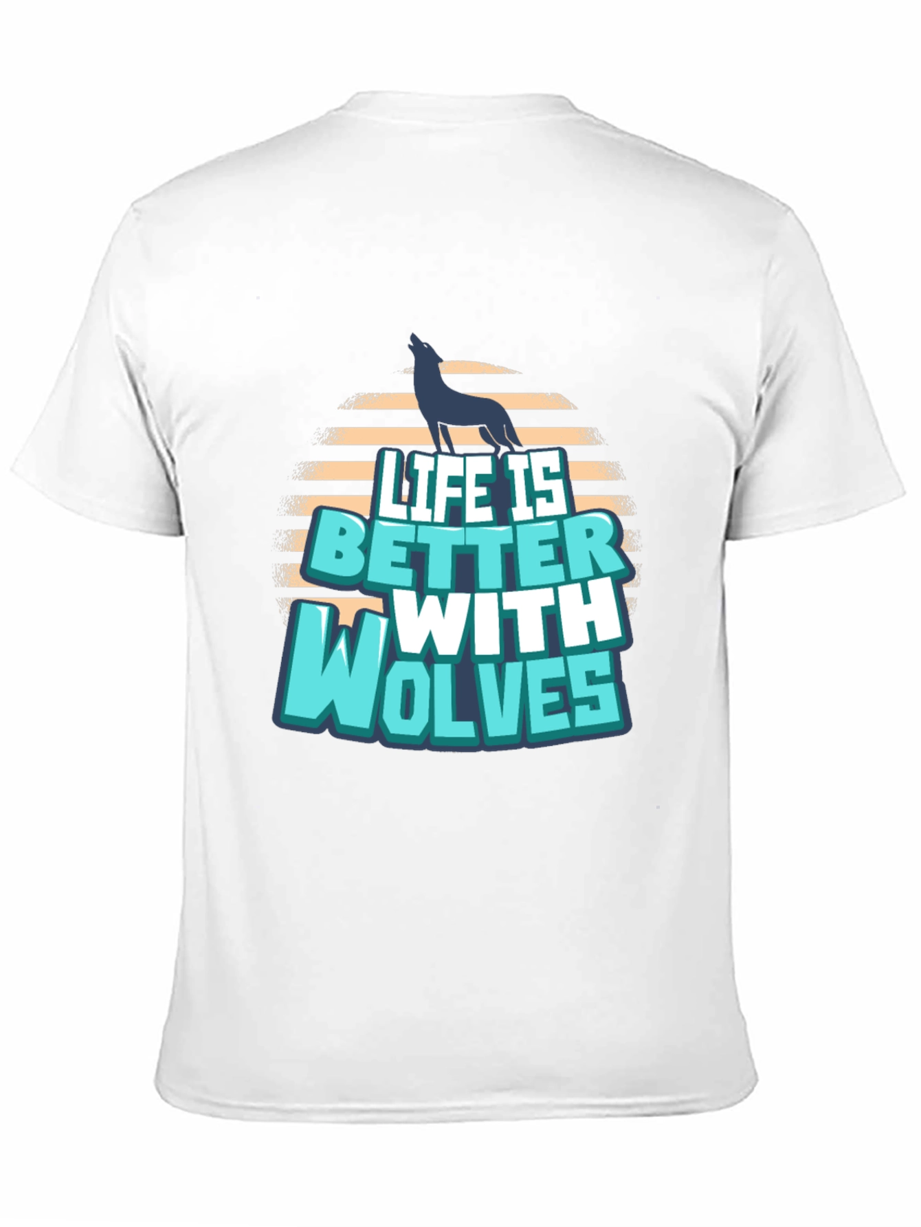 Life is Better with Wolves Graphic T-Shirt