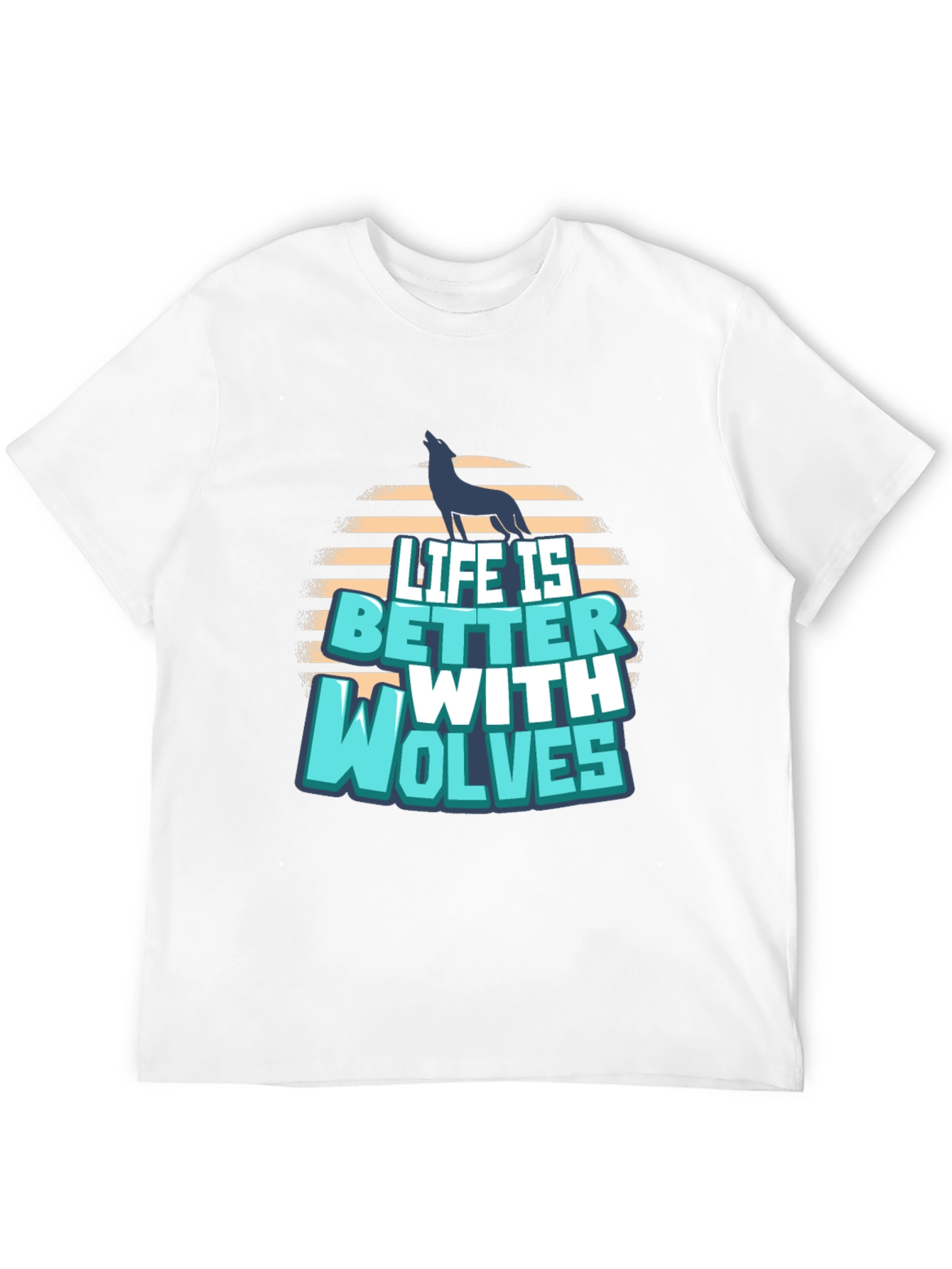 Life is Better with Wolves Graphic T-Shirt