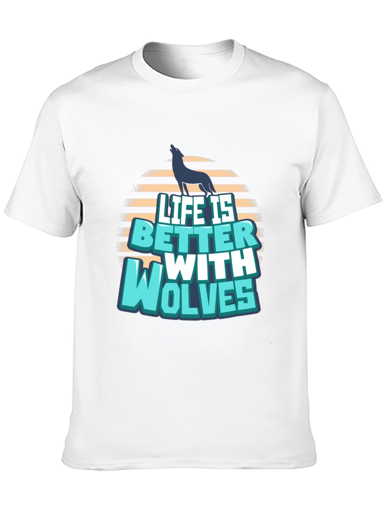 Life is Better with Wolves Graphic T-Shirt