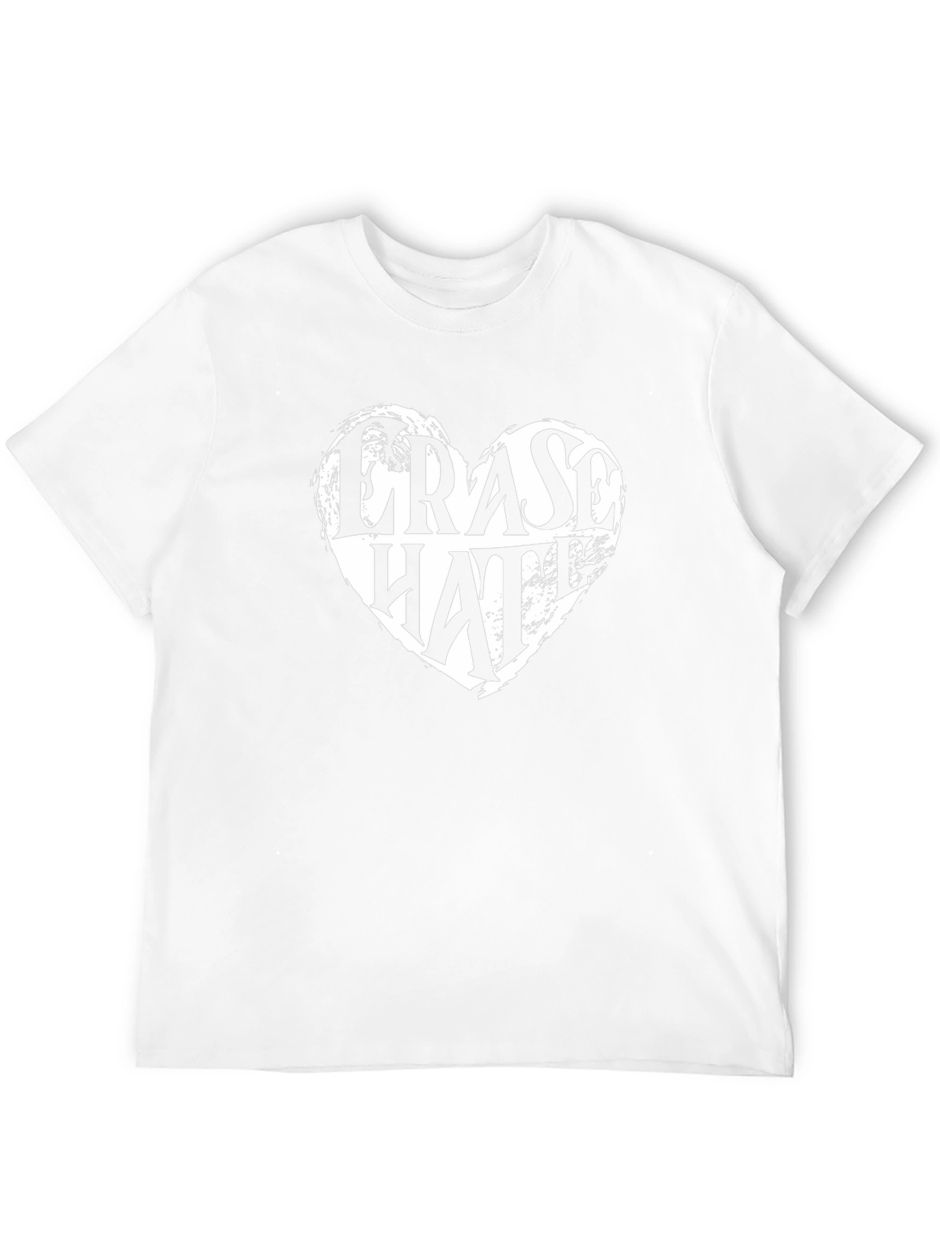 Erase Hate Graphic Tee - Black Cotton T-Shirt
