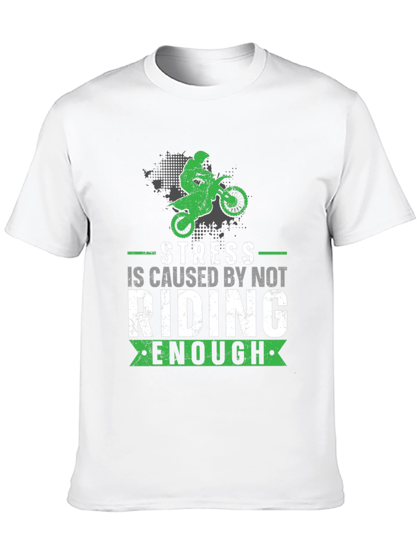 Stress Riding T-Shirt - Motocross Design