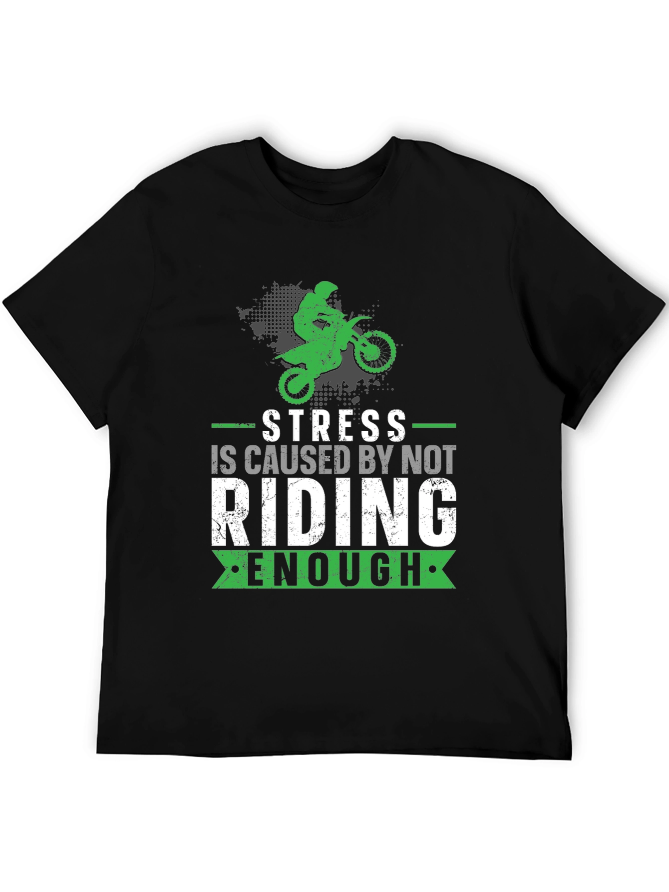 Stress Riding T-Shirt - Motocross Design