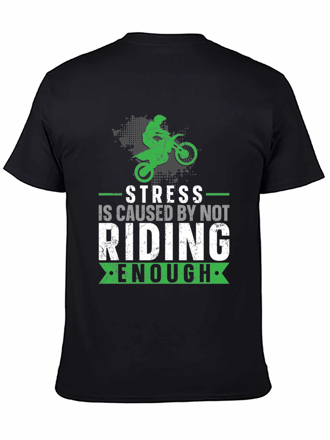 Stress Riding T-Shirt - Motocross Design