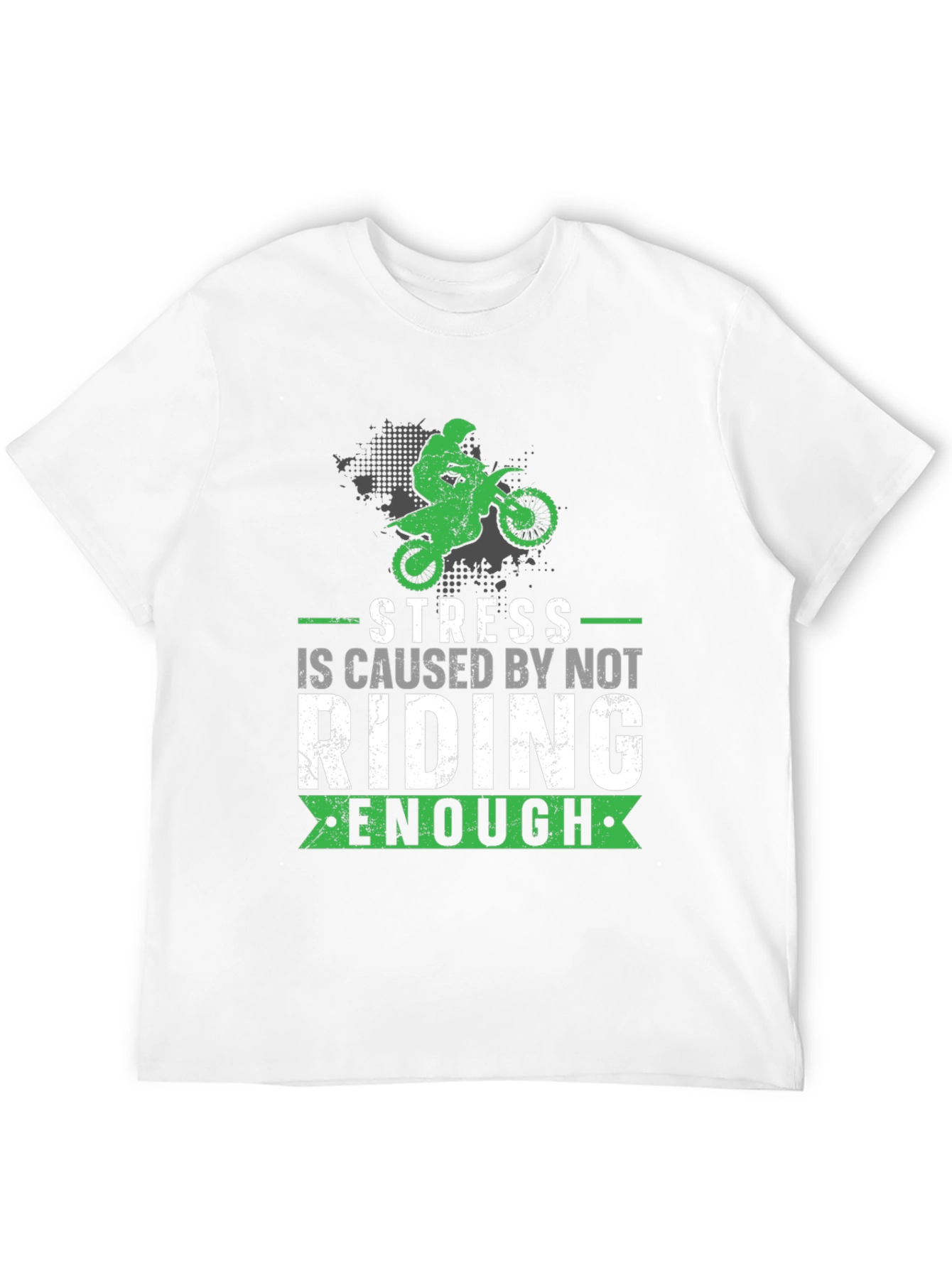 Stress Riding T-Shirt - Motocross Design