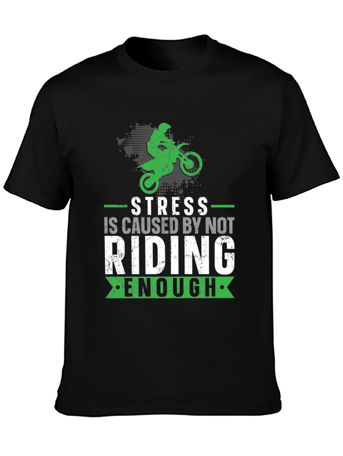 Stress Riding T-Shirt - Motocross Design