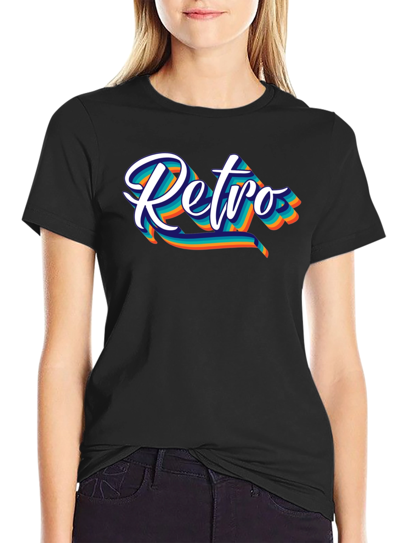 Retro Graphic Black T-Shirt