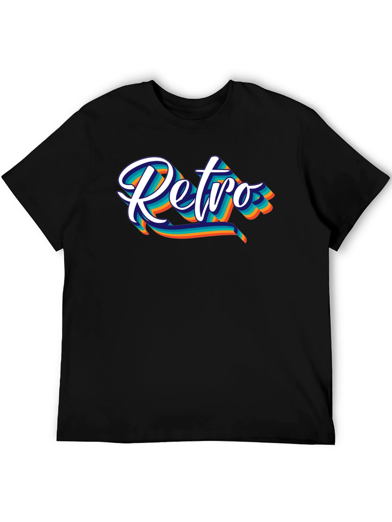 Retro Graphic Black T-Shirt