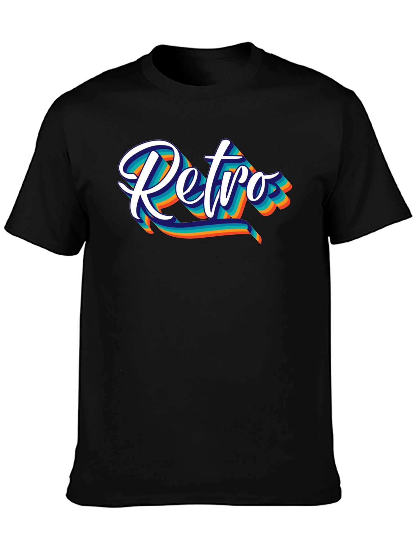 Retro Graphic Black T-Shirt