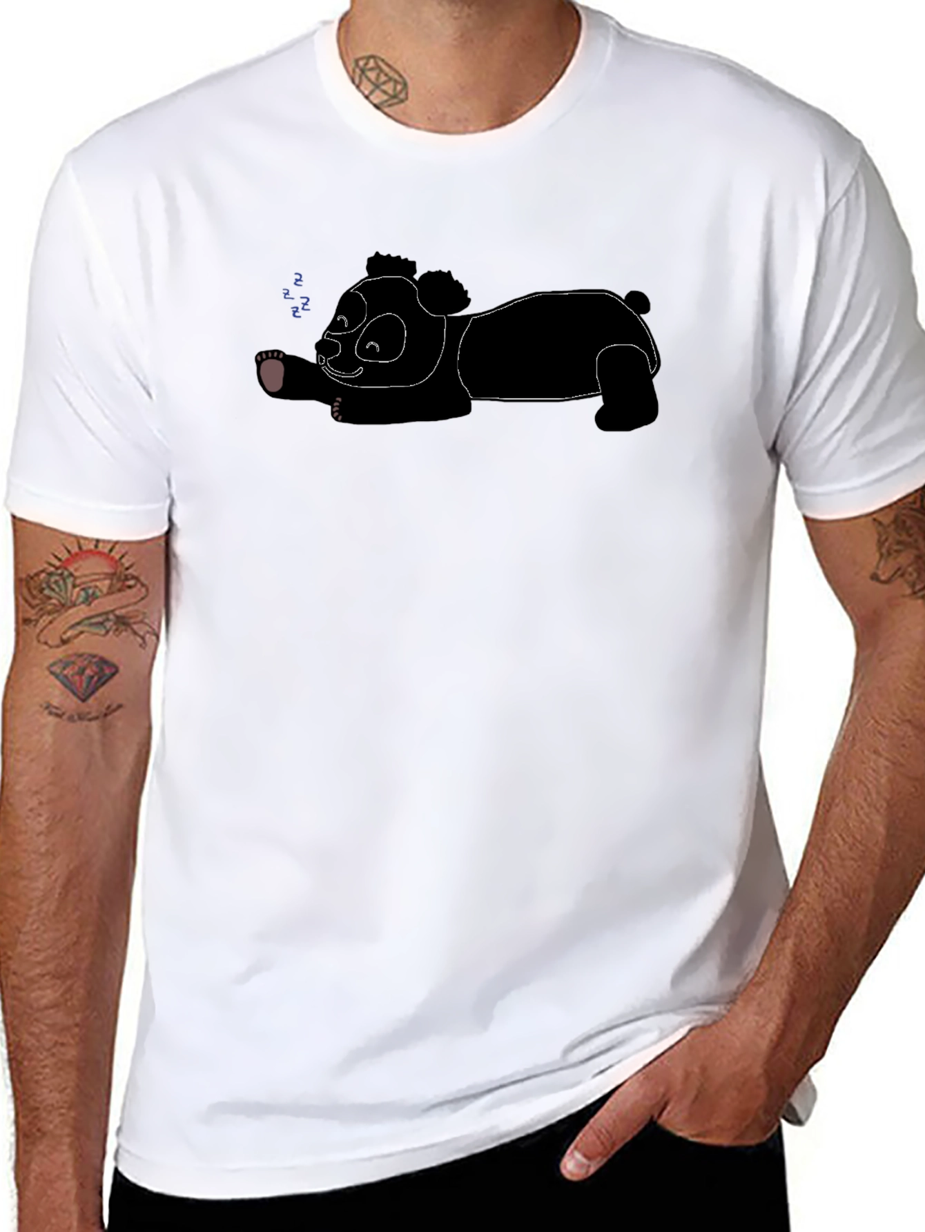 Sleeping Panda Graphic T-Shirt