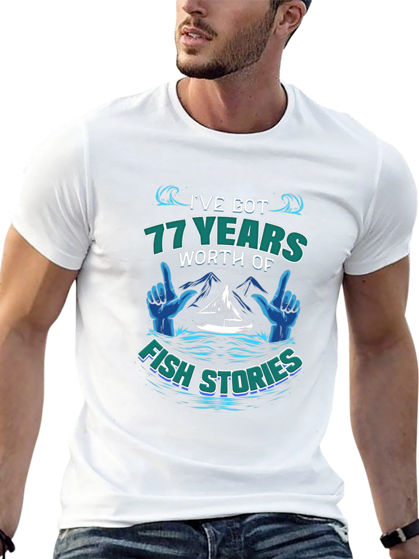 Ive Got 77 Years of Fish Stories T-Shirt