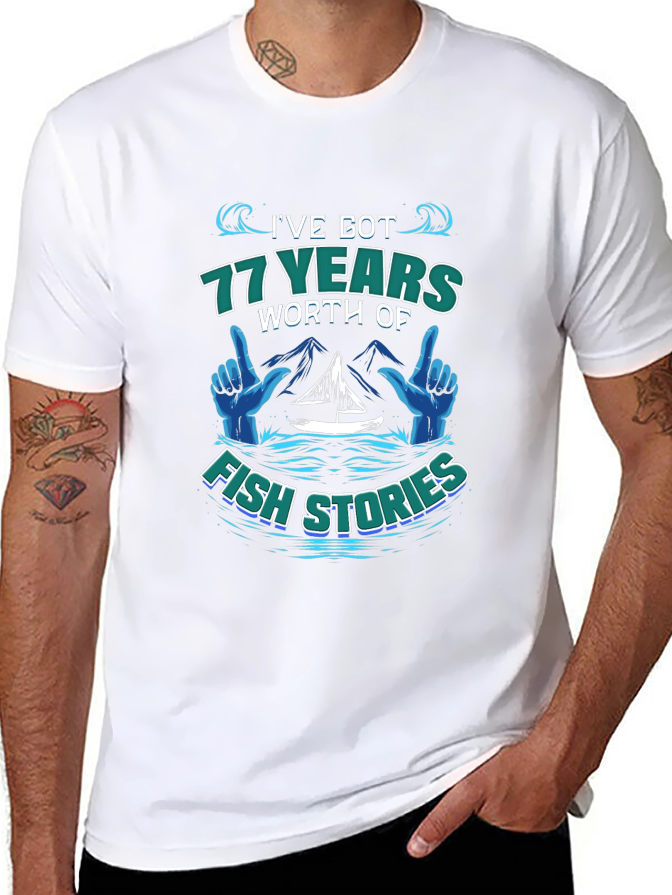 Ive Got 77 Years of Fish Stories T-Shirt