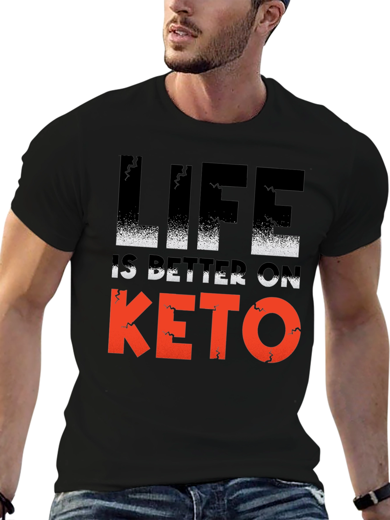 Life is Better On Keto T-Shirt - Black