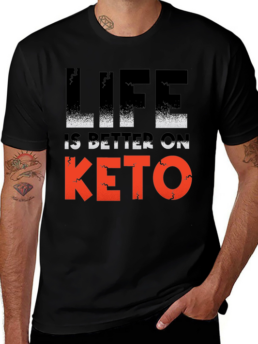 Life is Better On Keto T-Shirt - Black