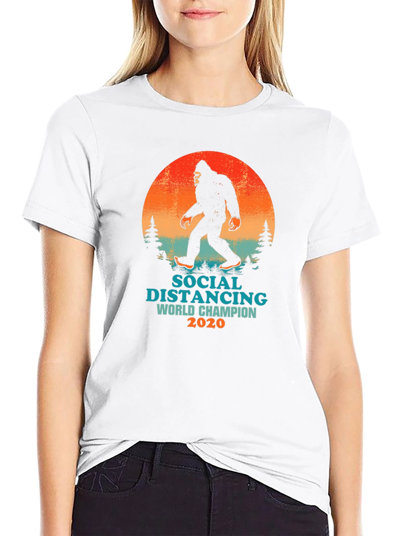 Social Distancing World Champion 2020 T-Shirt