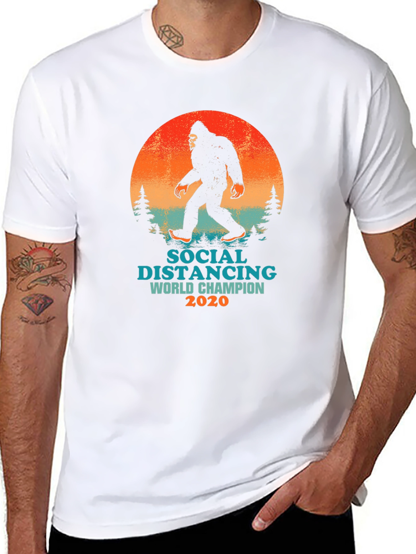 Social Distancing World Champion 2020 T-Shirt