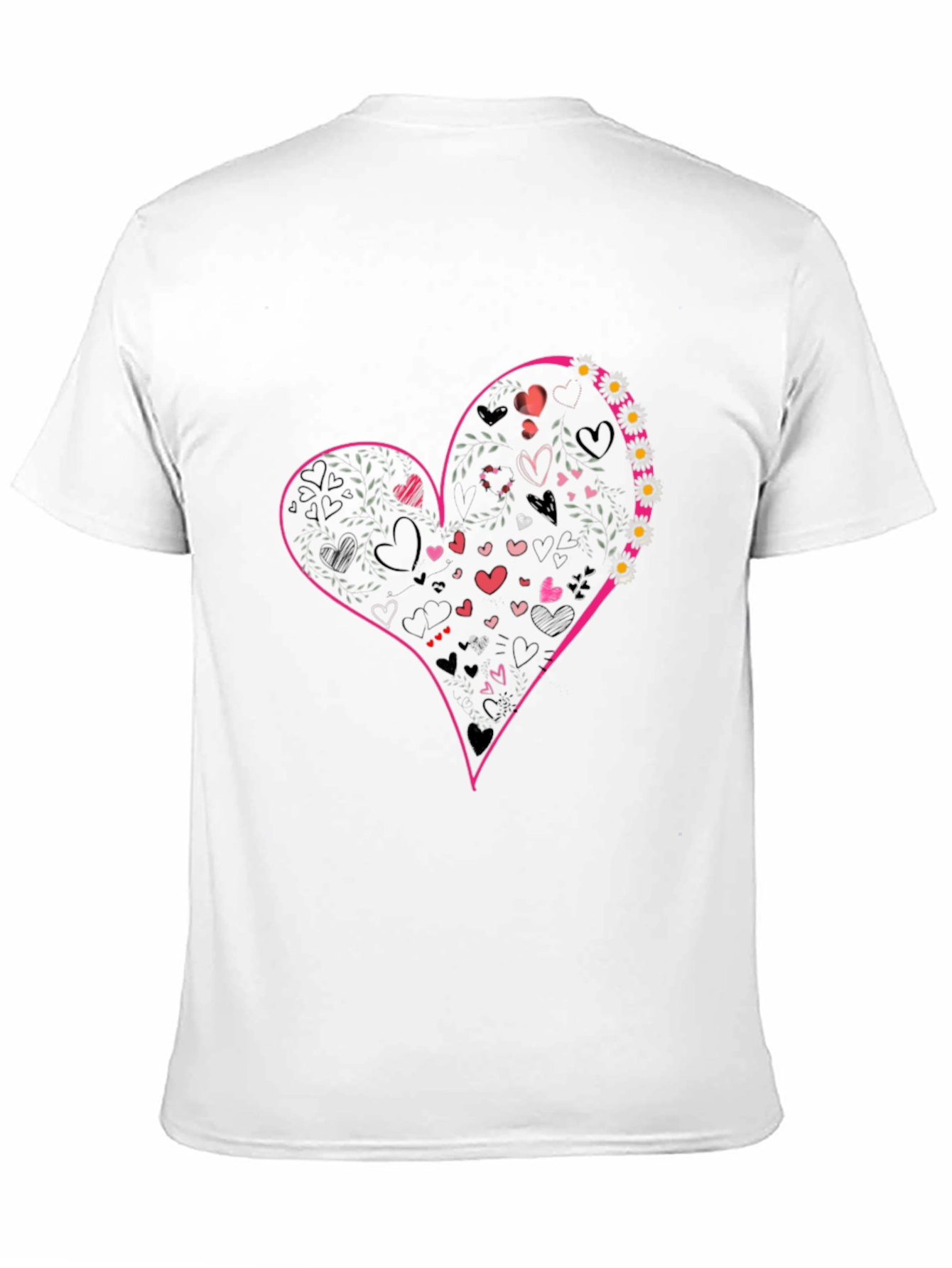 Heart Graphic Tee - Black Casual Shirt