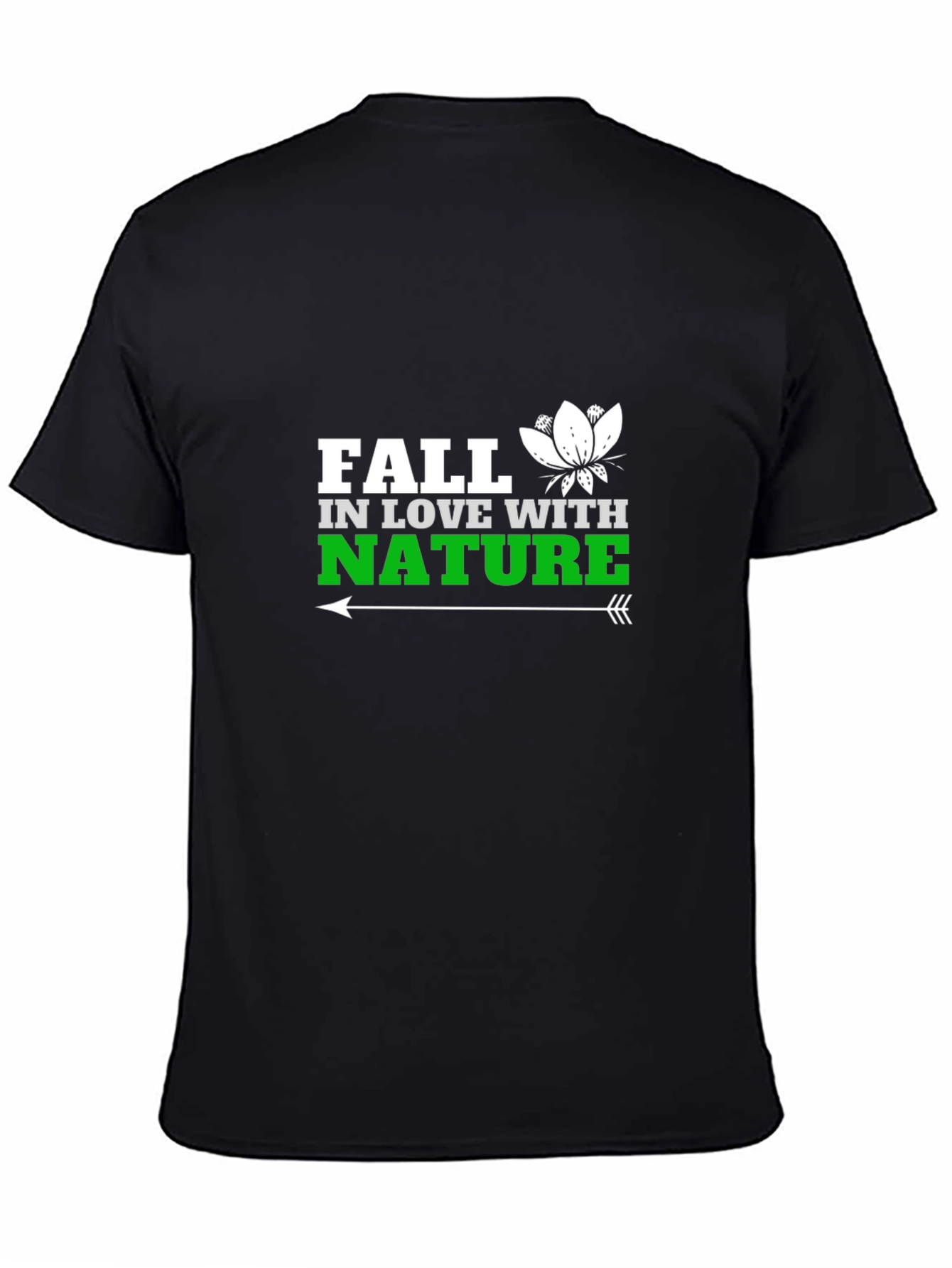 Fall in Love With Nature T-Shirt - Black