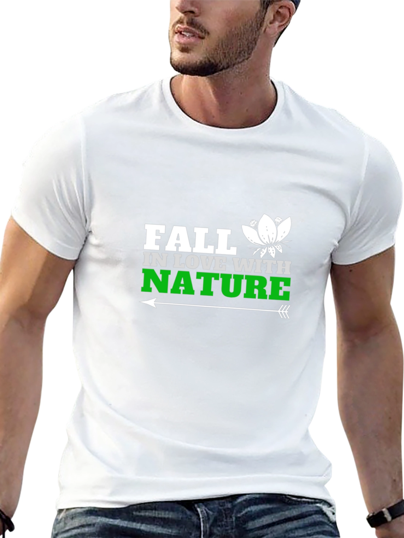 Fall in Love With Nature T-Shirt - Black